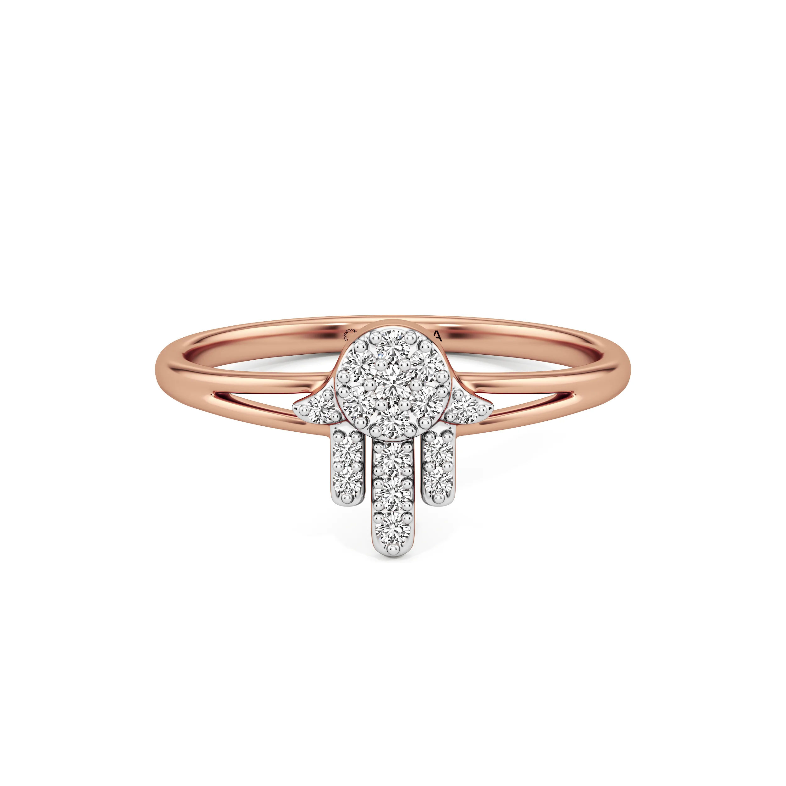 Hamsa Glow Diamond Ring 13