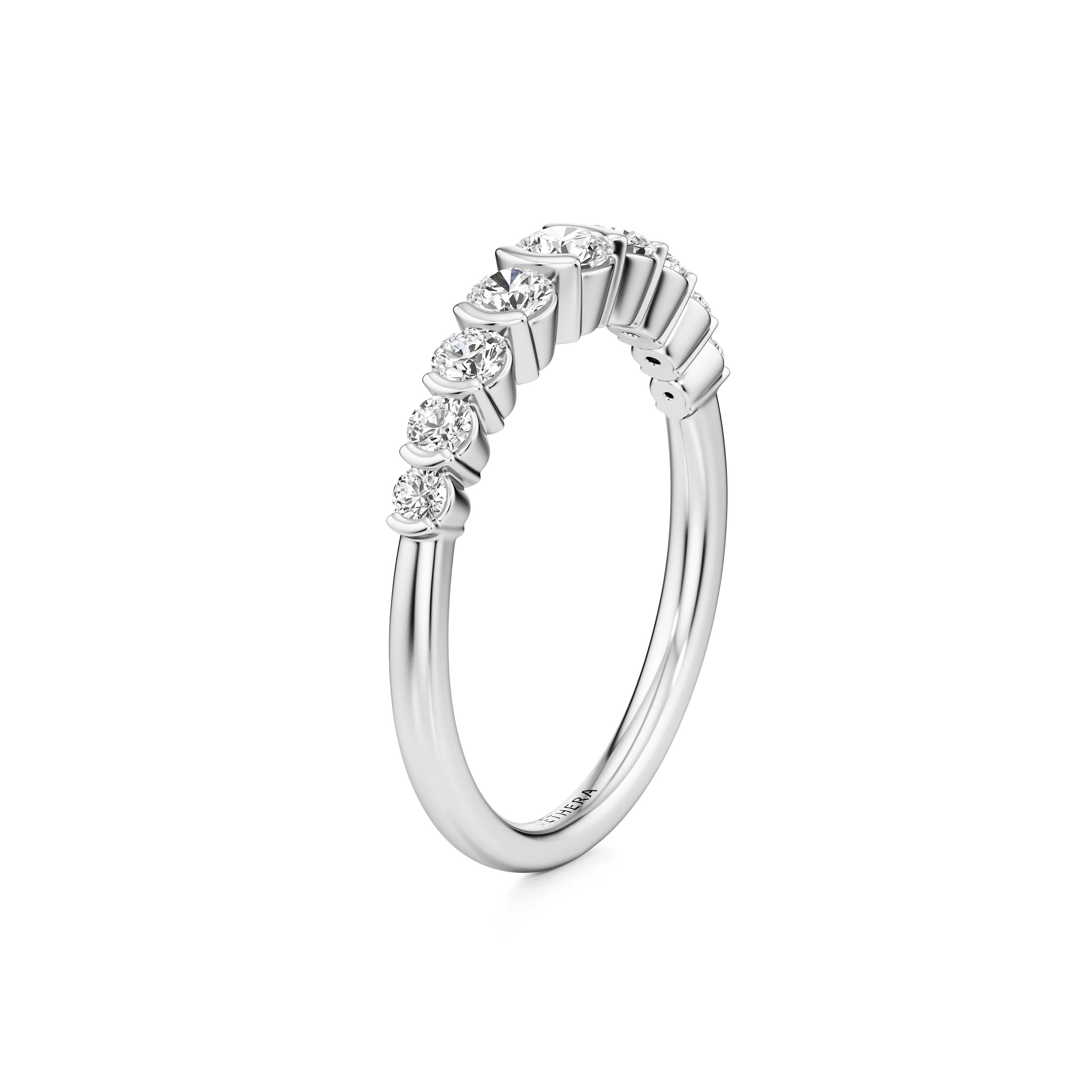 Classic Half-Eternity Diamond Band 9