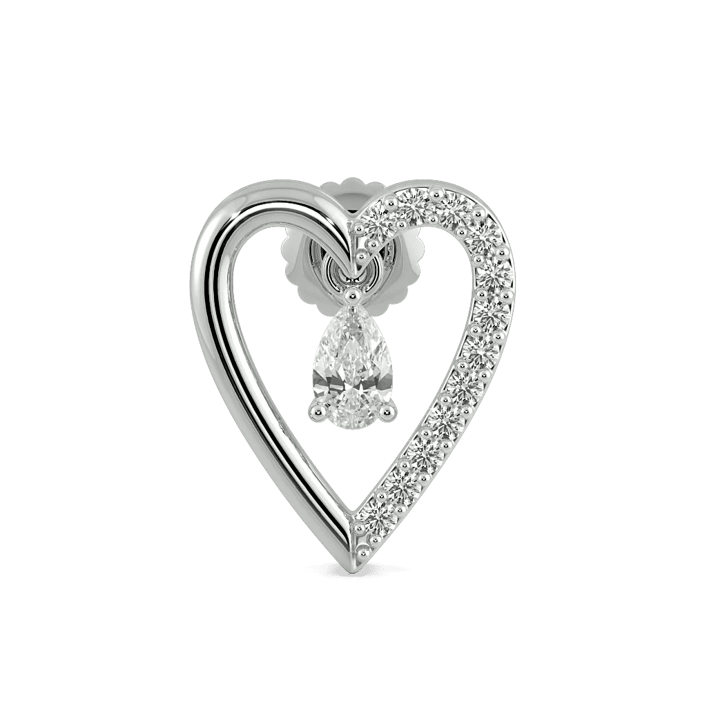 Dewdrop Heart Studs 2