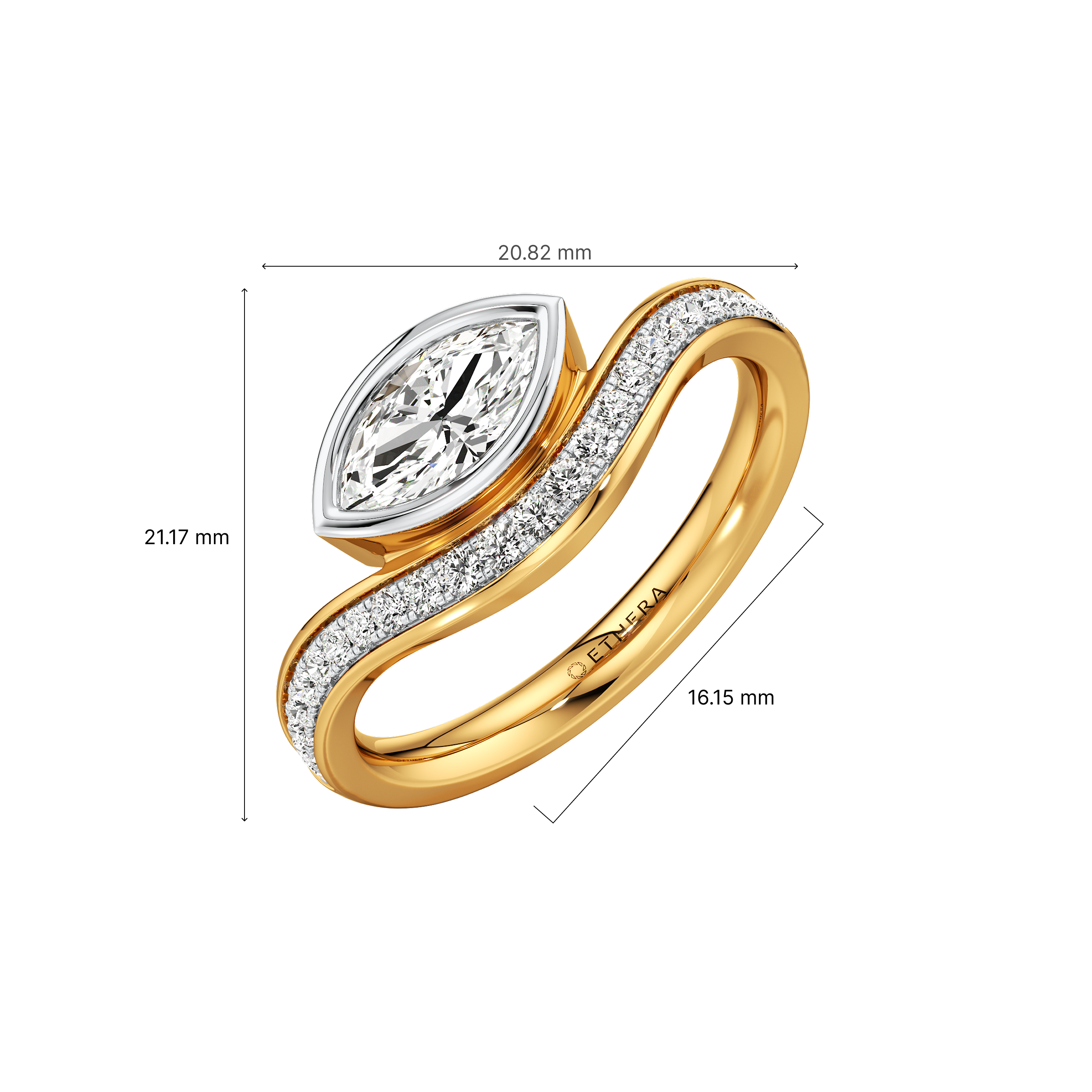 Marquise Elegance Solitaire Ring 6