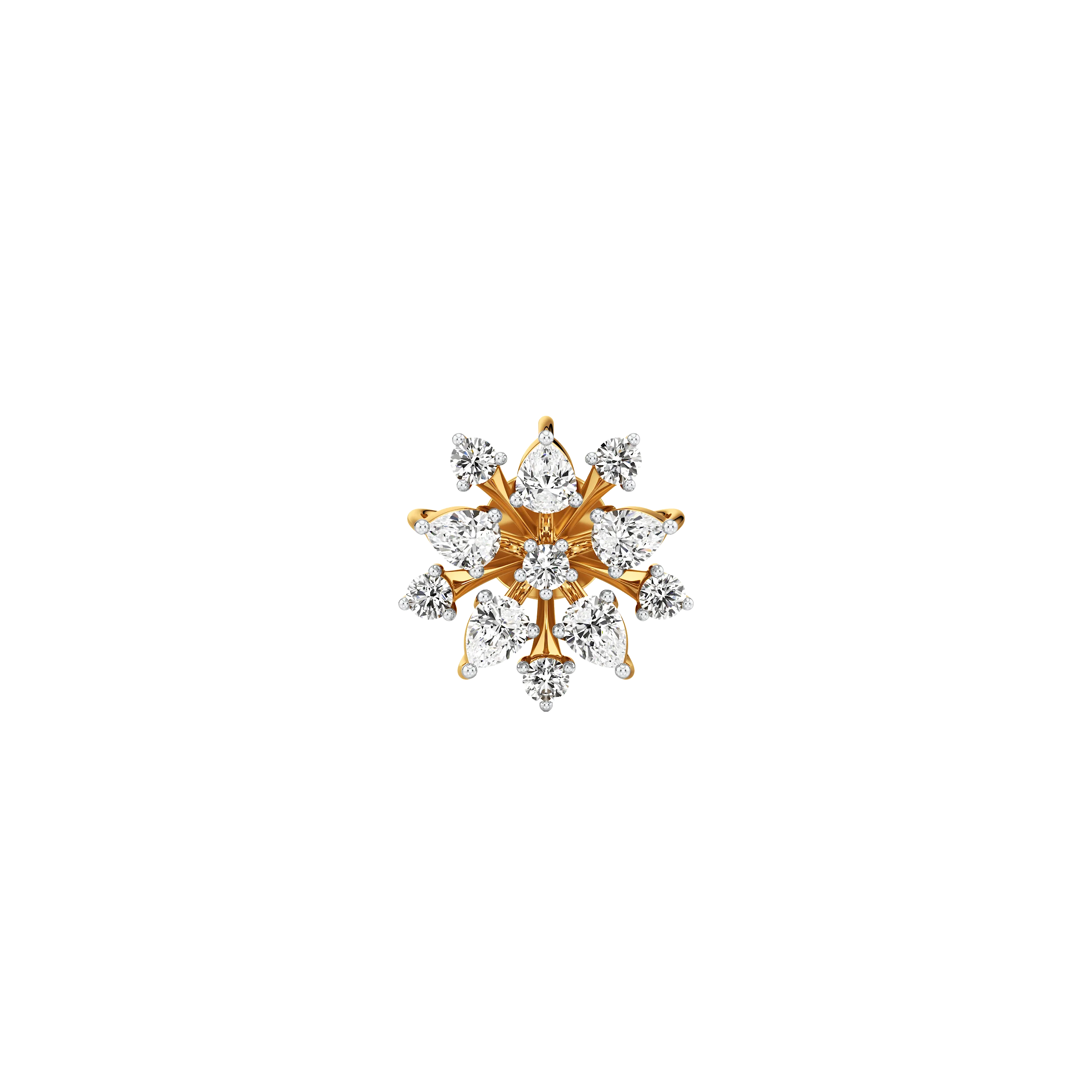 Bloomfire Diamond Stud Earrings hover