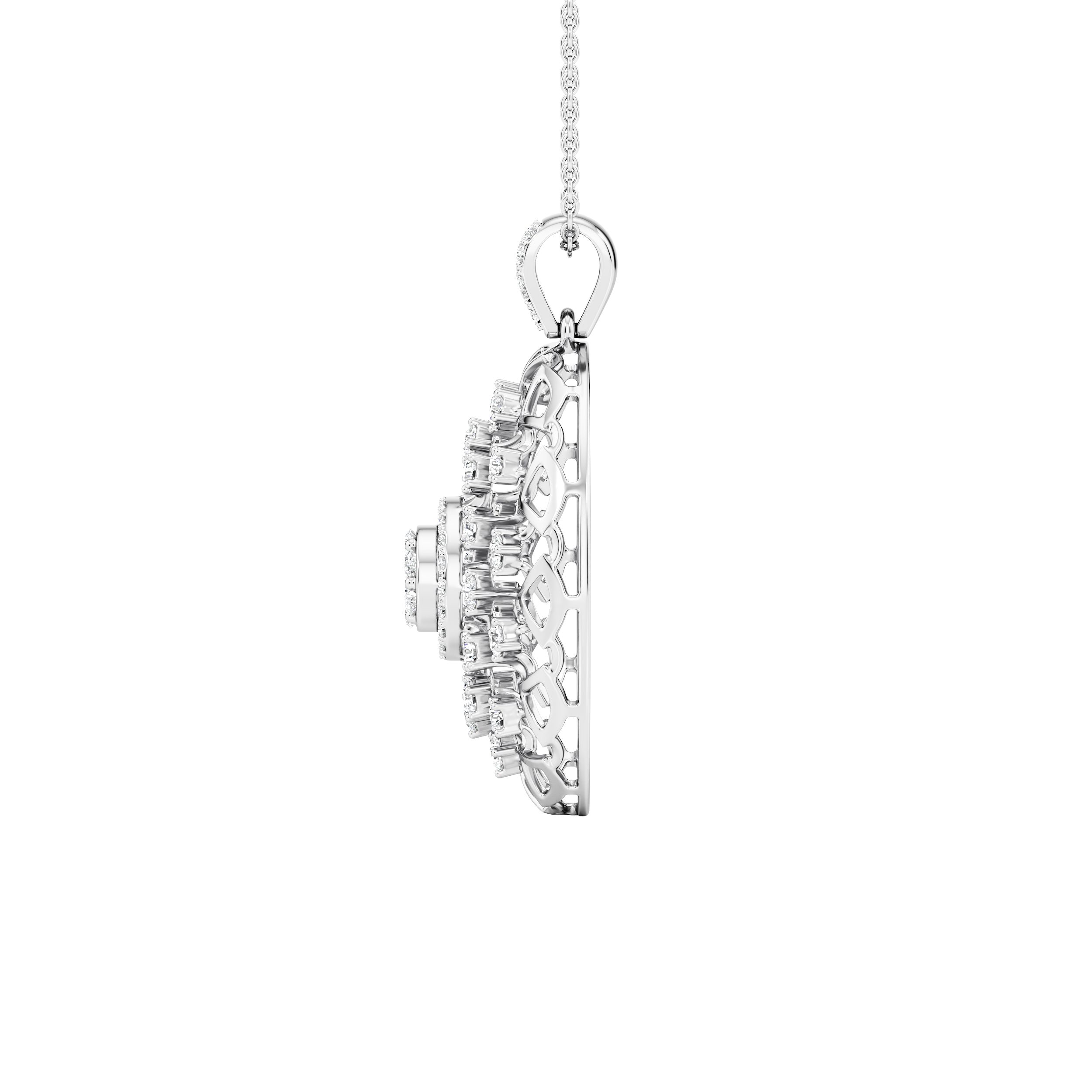 Heirloom Bloom Lab Diamond Pendant 9