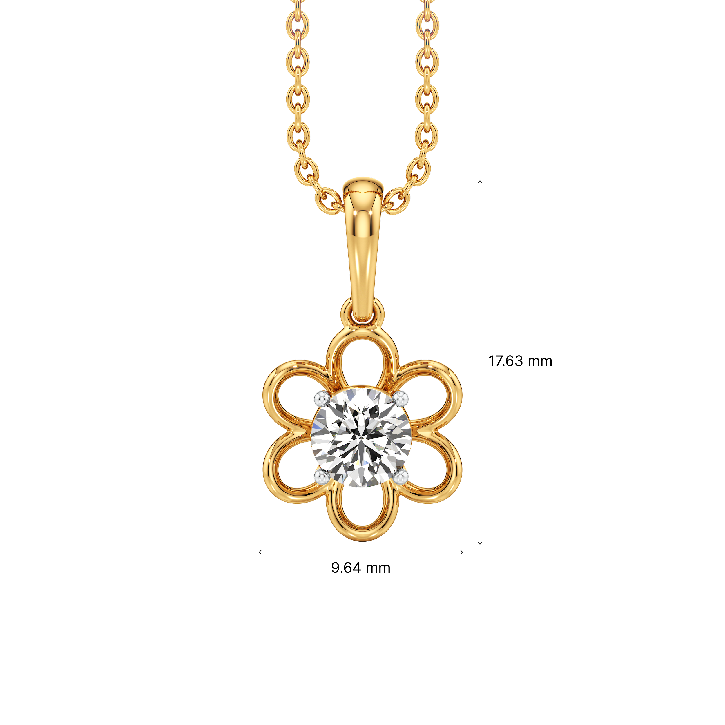 The Diya Petite Bloom Pendant 3