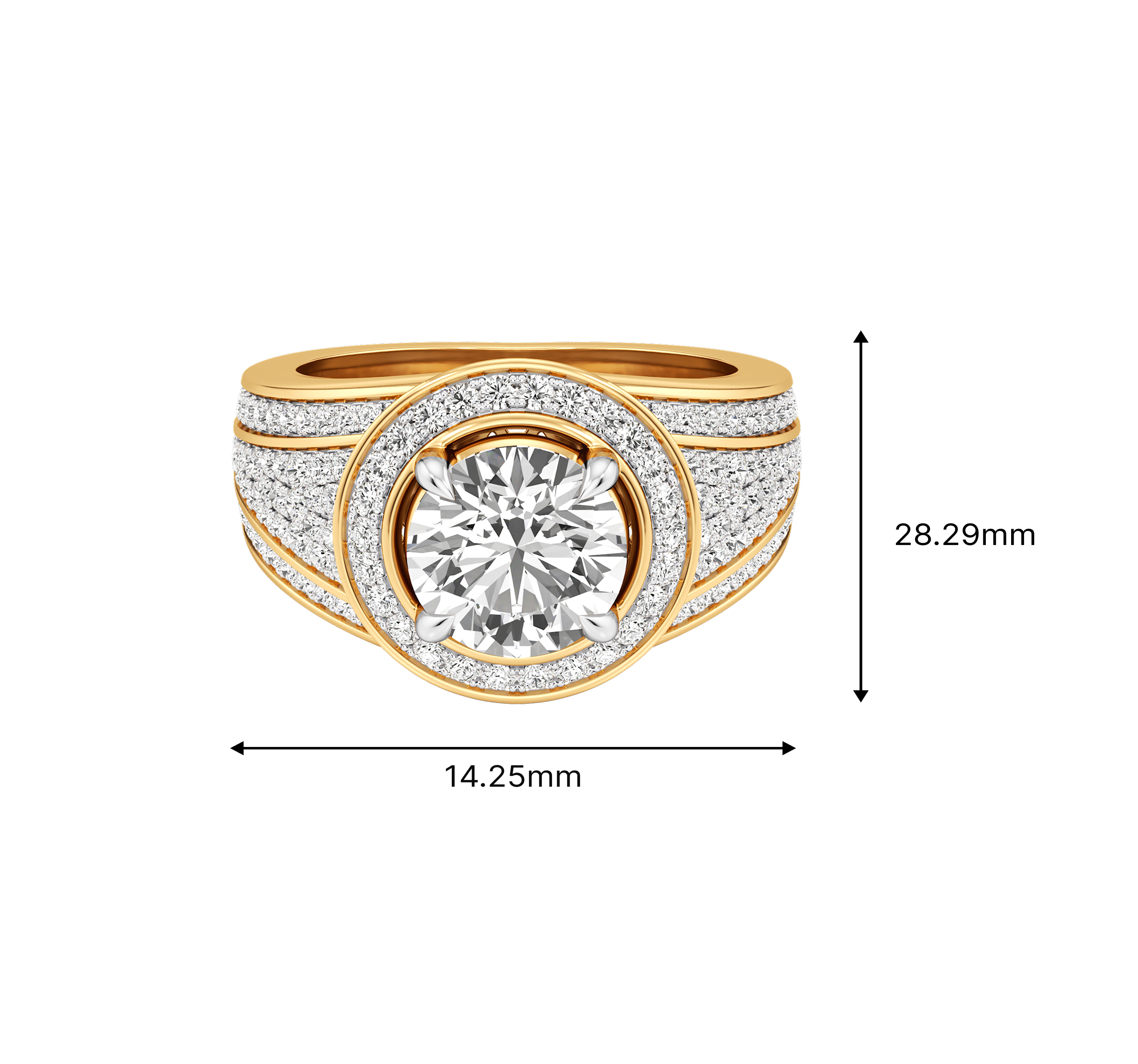 Orbit Halo Statement Ring 5