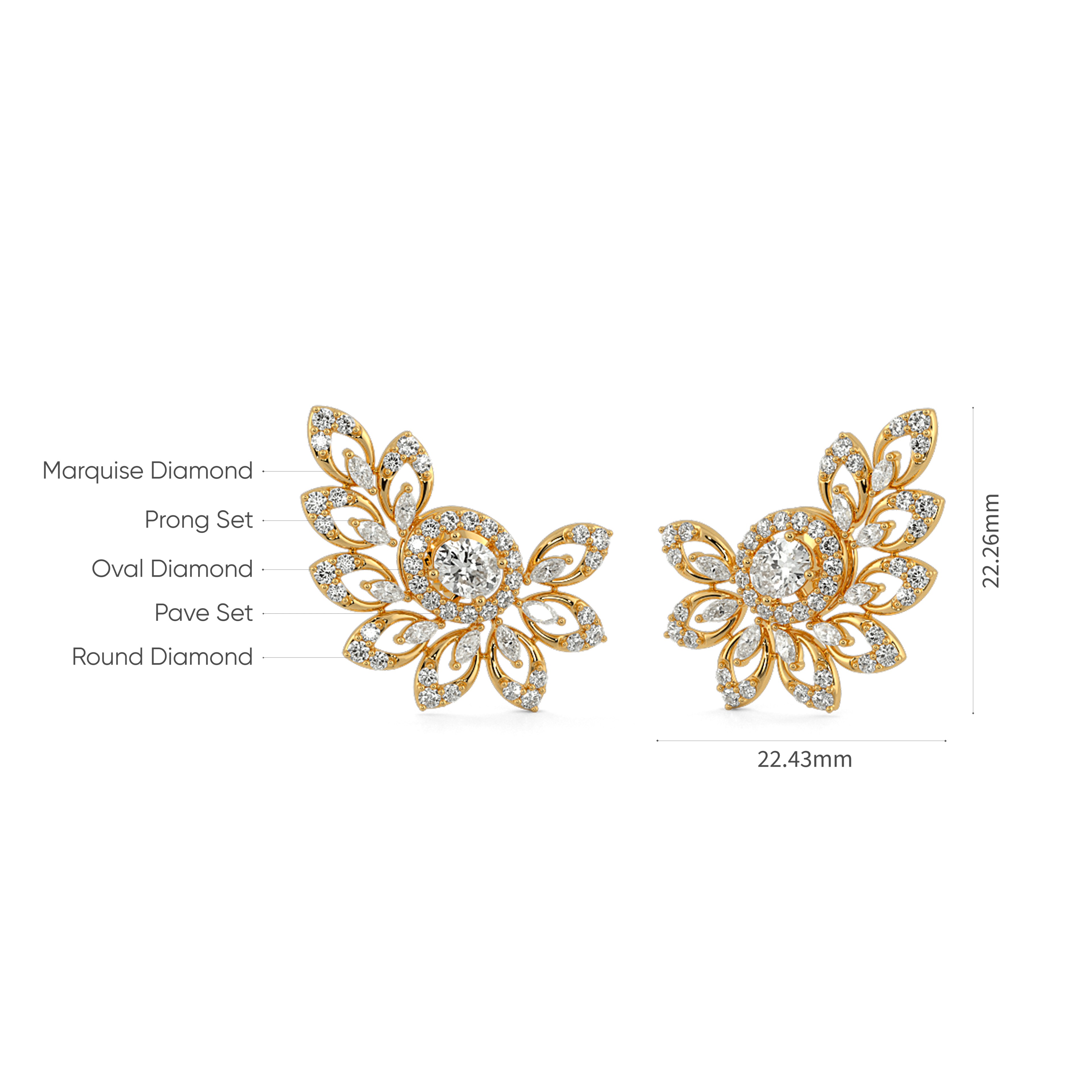 Petalflare Studs 4