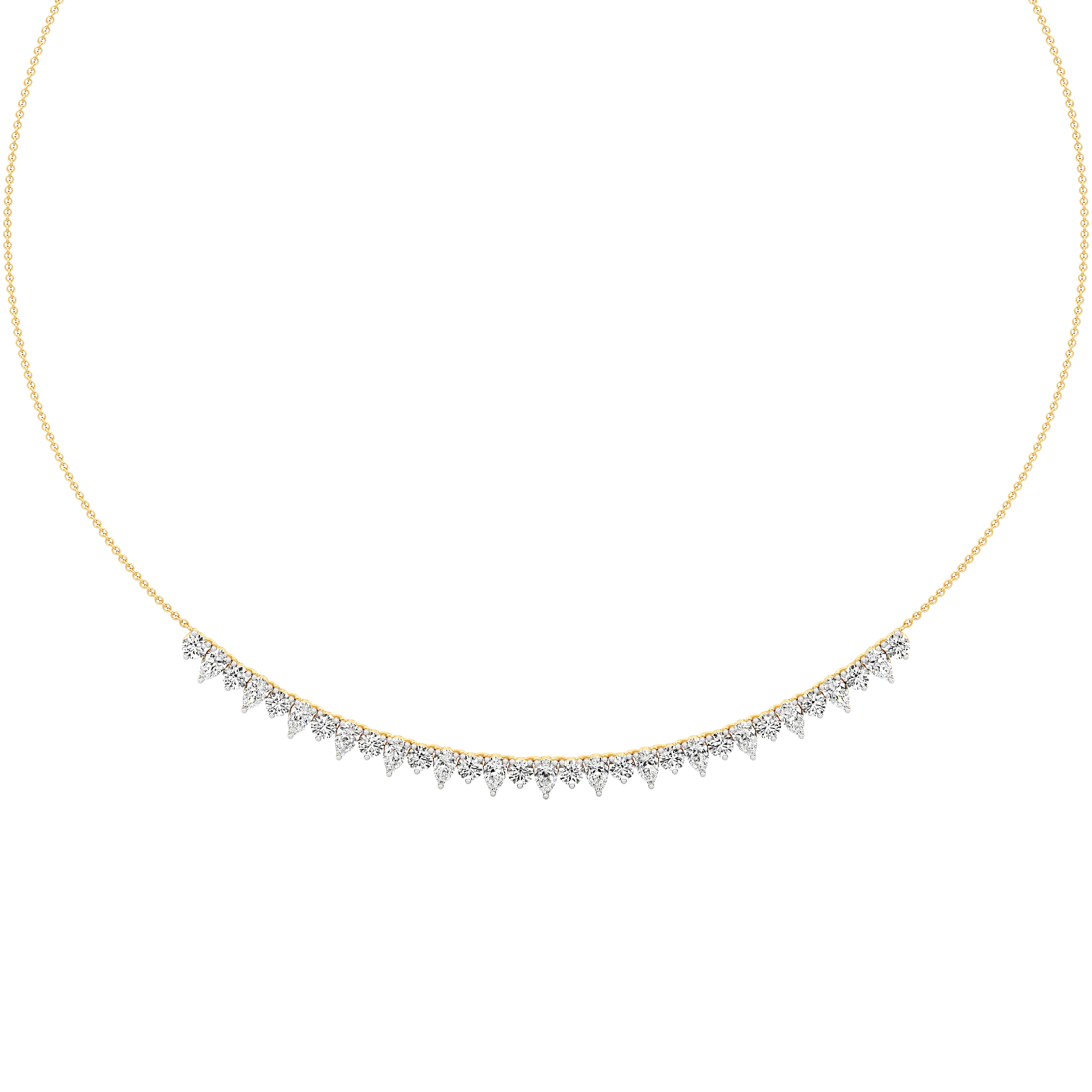 Cascade Line Diamond Necklace