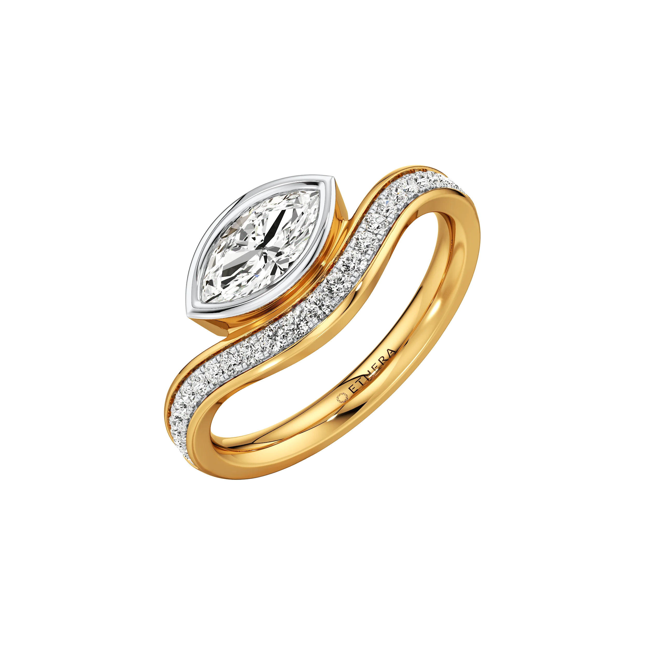 Marquise Elegance Solitaire Ring 0