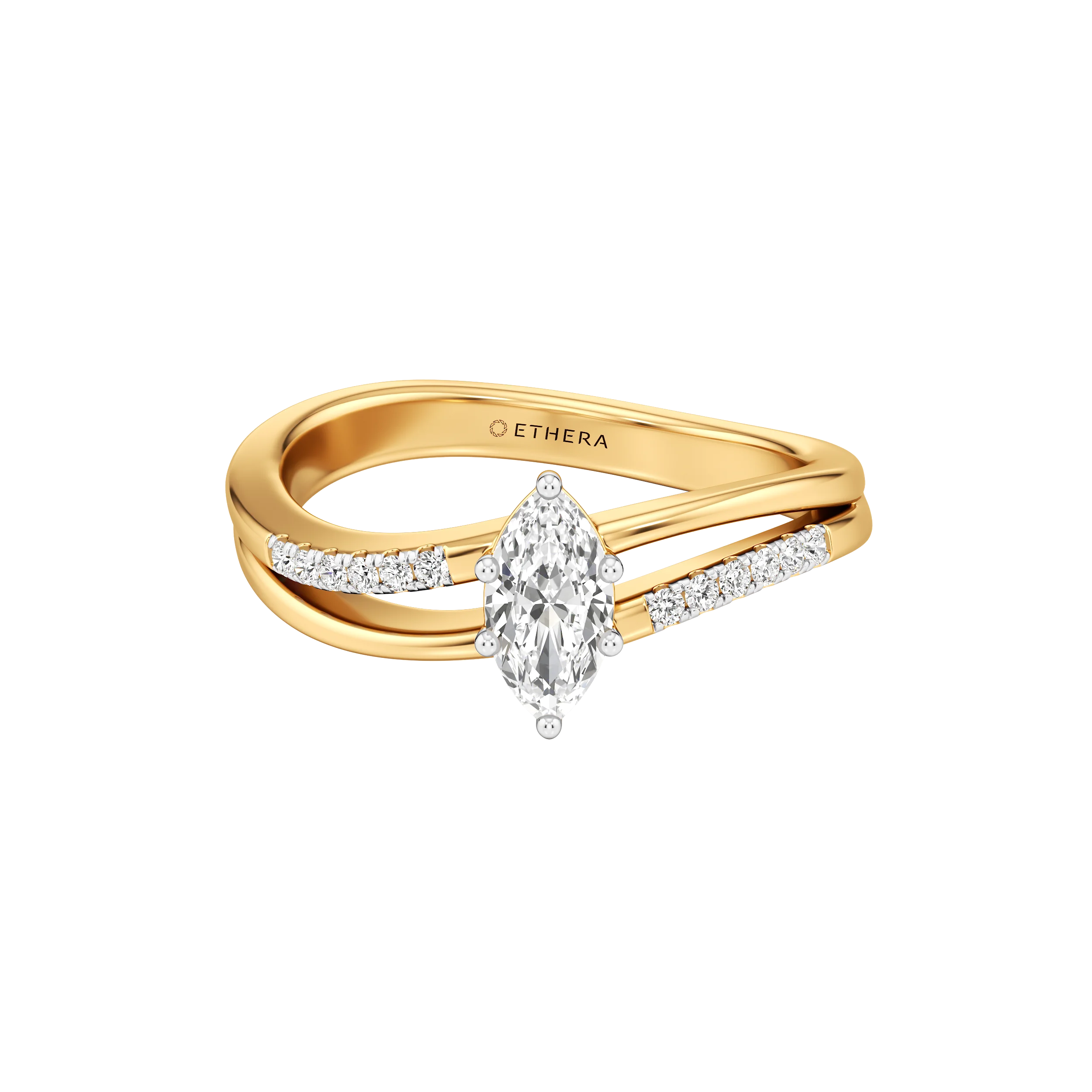 Crossline Marquise Ring 4