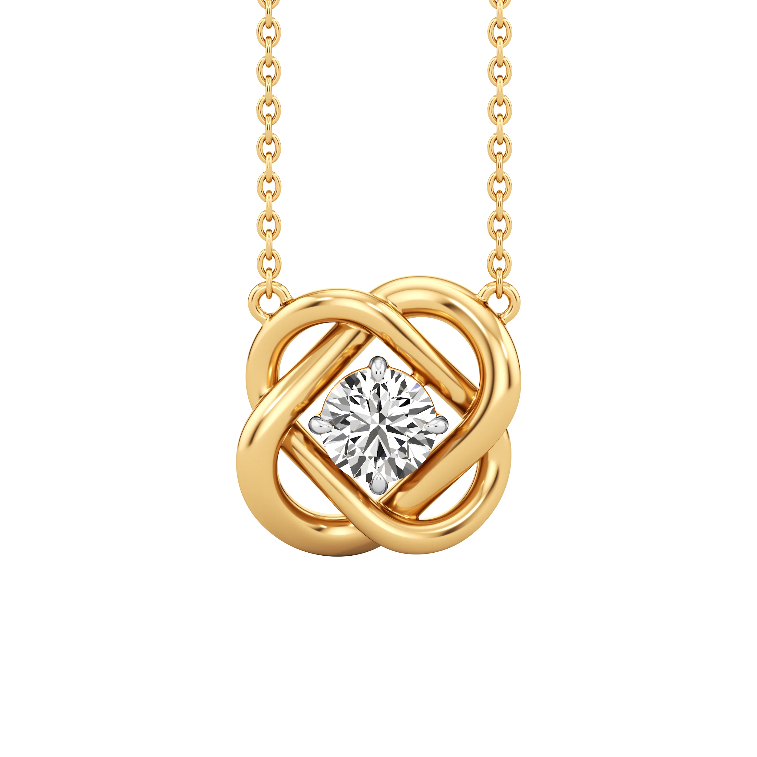 Infinity Knot Diamond Necklet 2