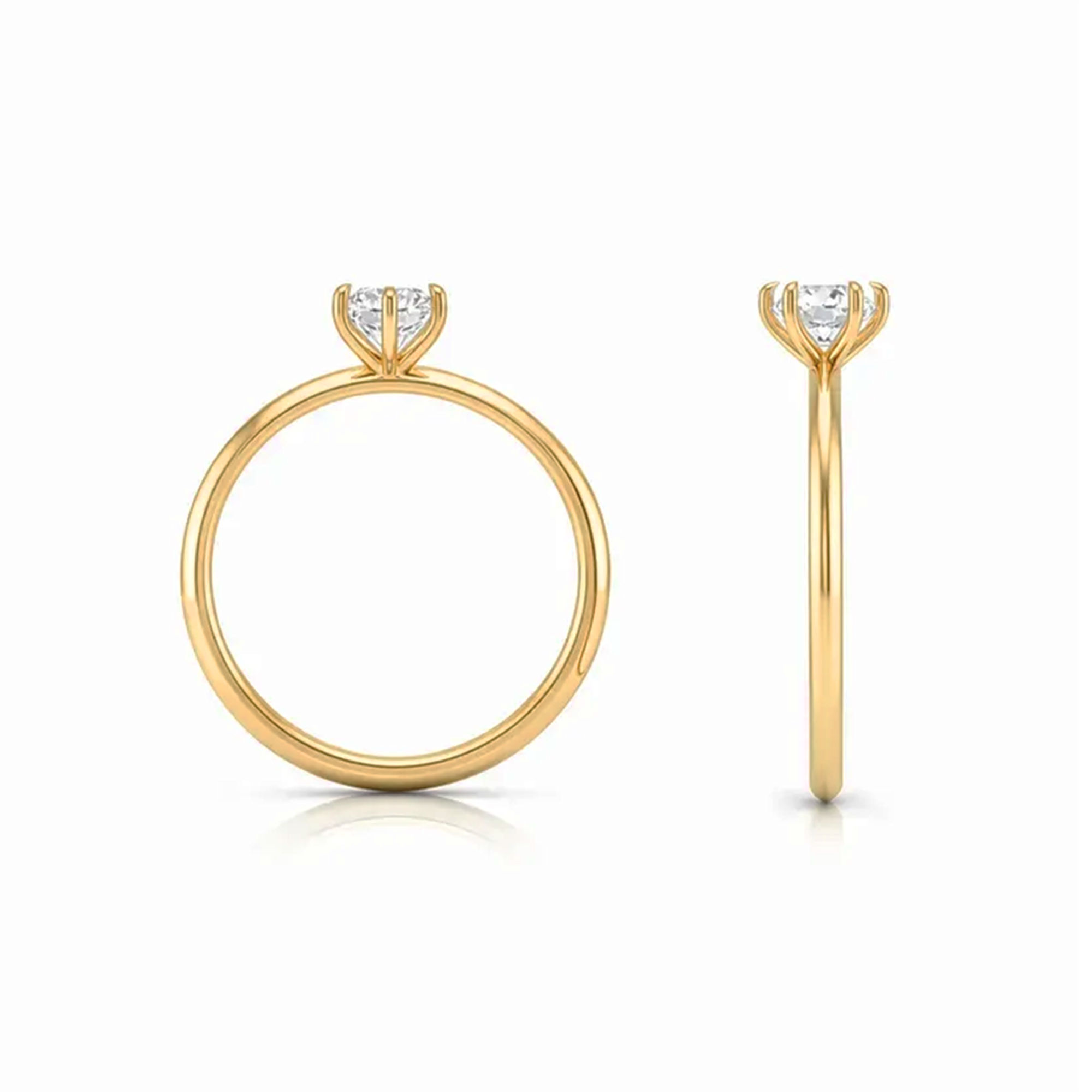 Edgeflare Solitaire Ring 3