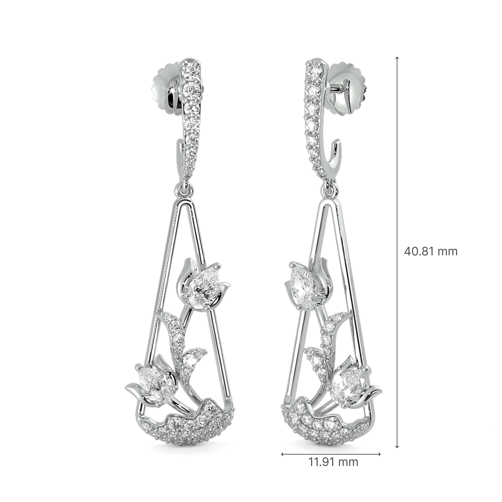 Lotus Of Tranquil Drop Earrings 4