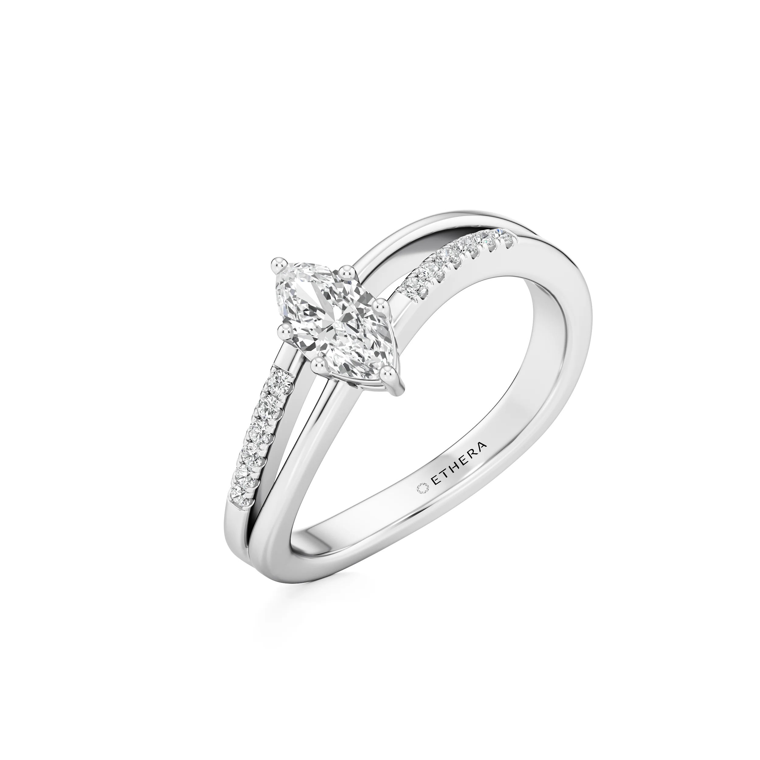 Crossline Marquise Ring 6