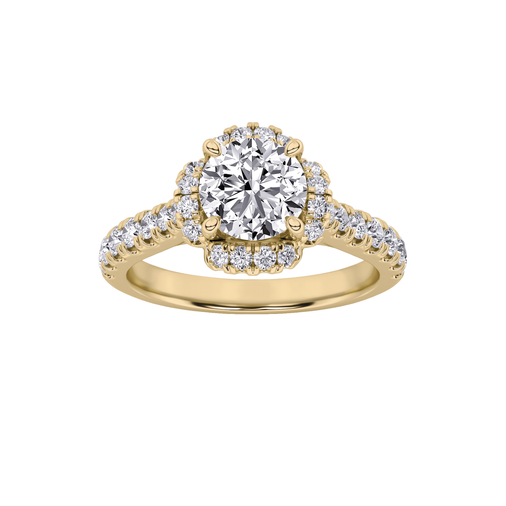 Secret Garden Solitaire Ring 0