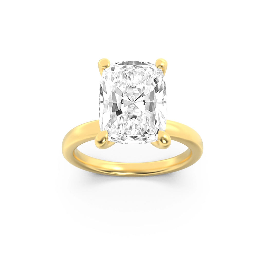 Golden Radiance Solitaire Ring 0