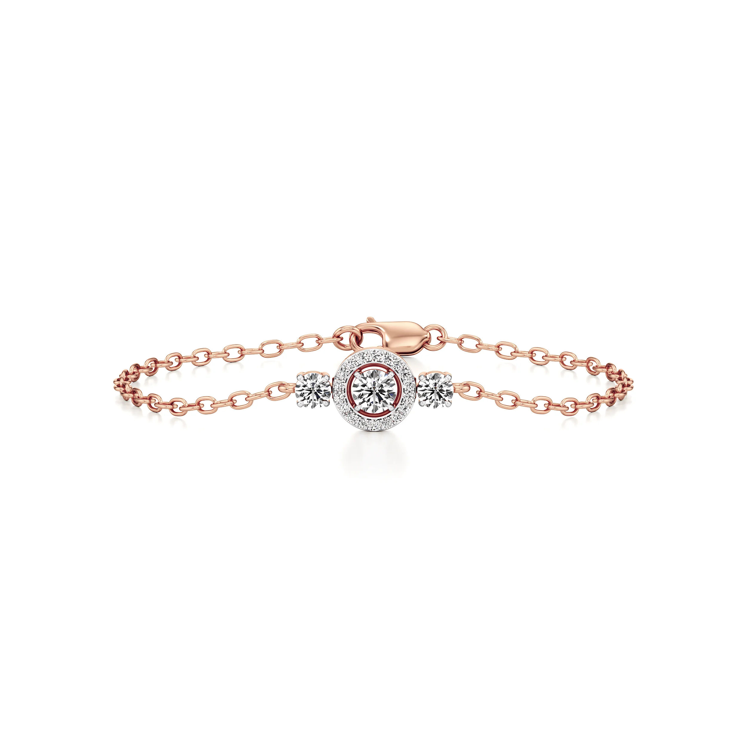Halo Point Diamond Bracelet 6