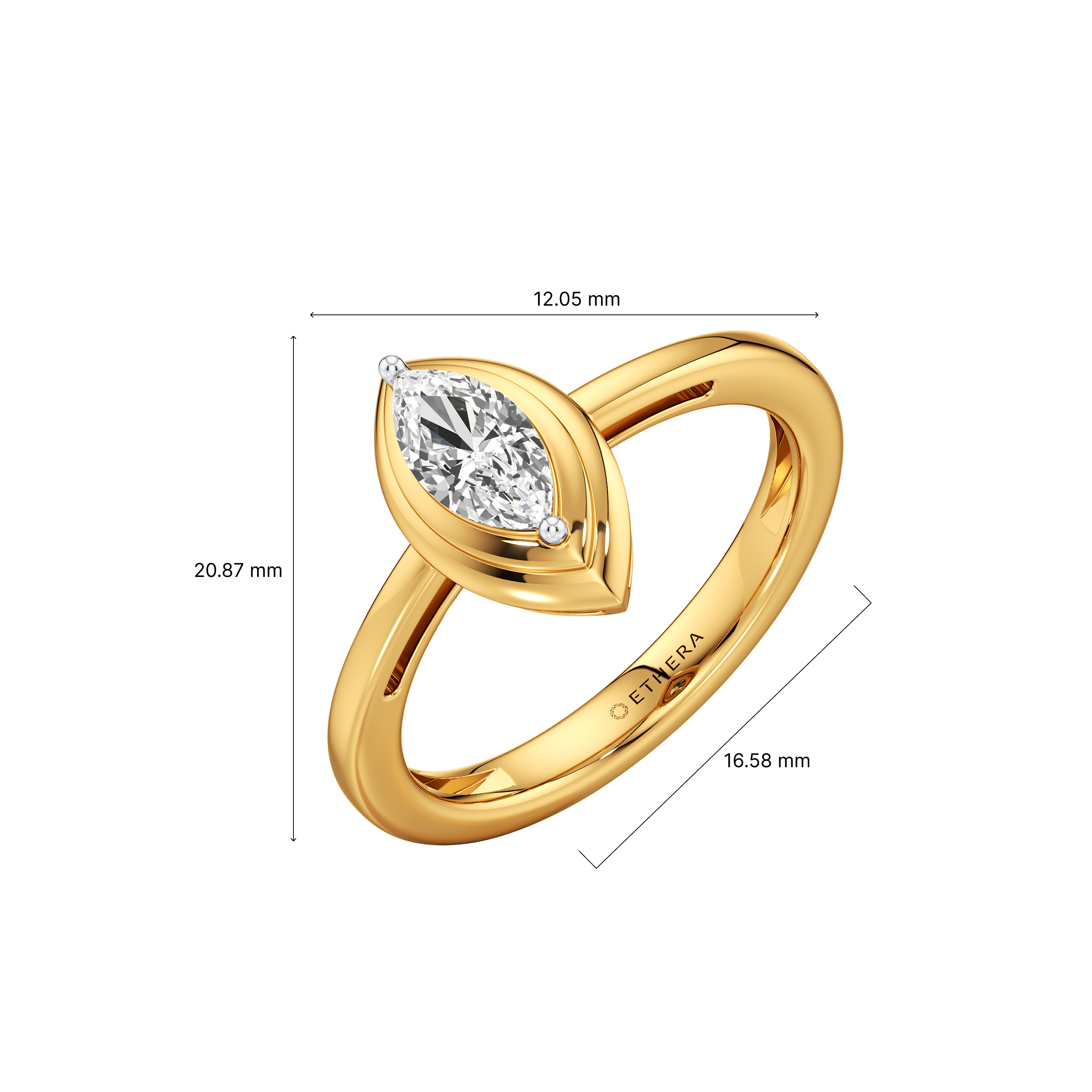 Aureole Marquise Ring 6