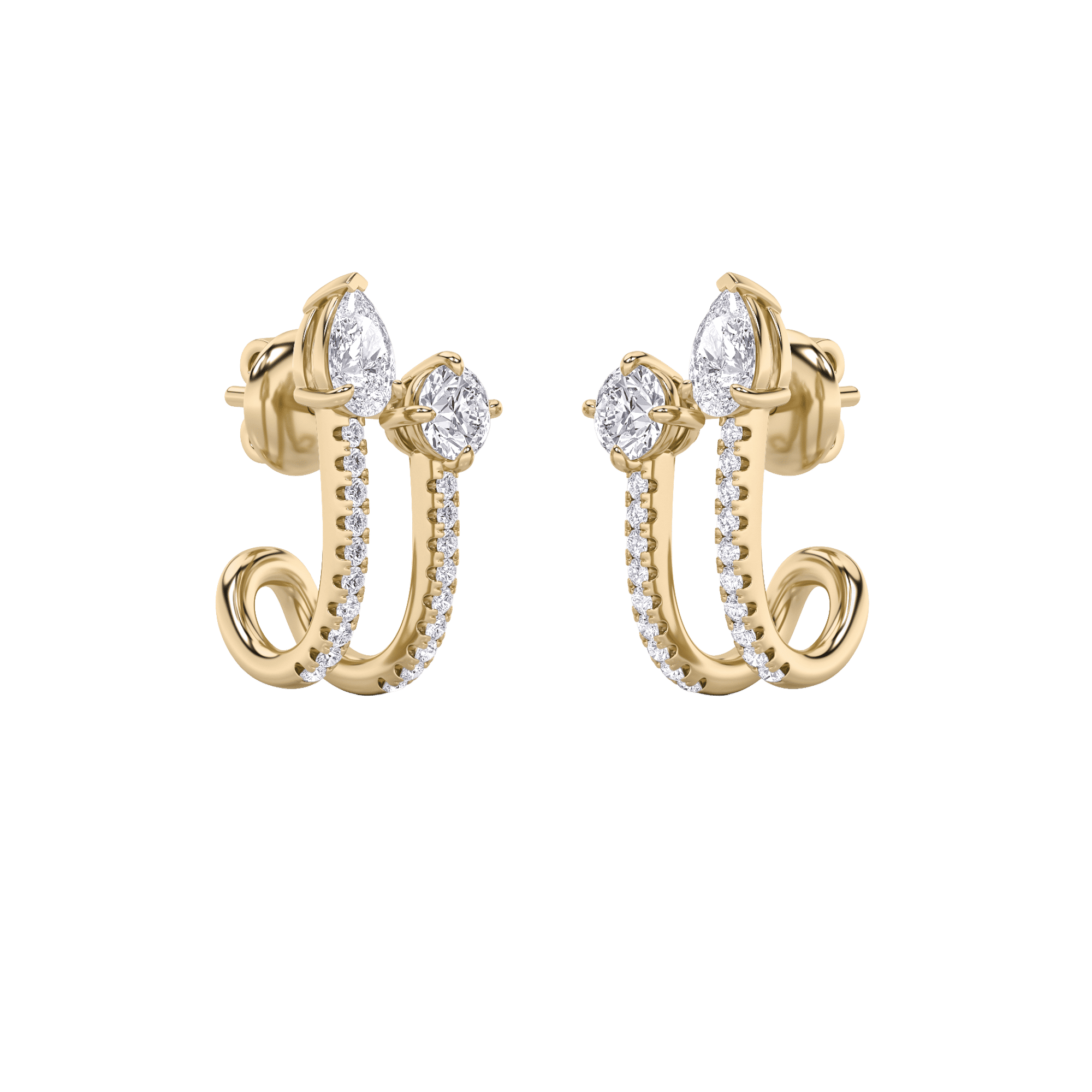 Double Delight Hoop Earrings 0