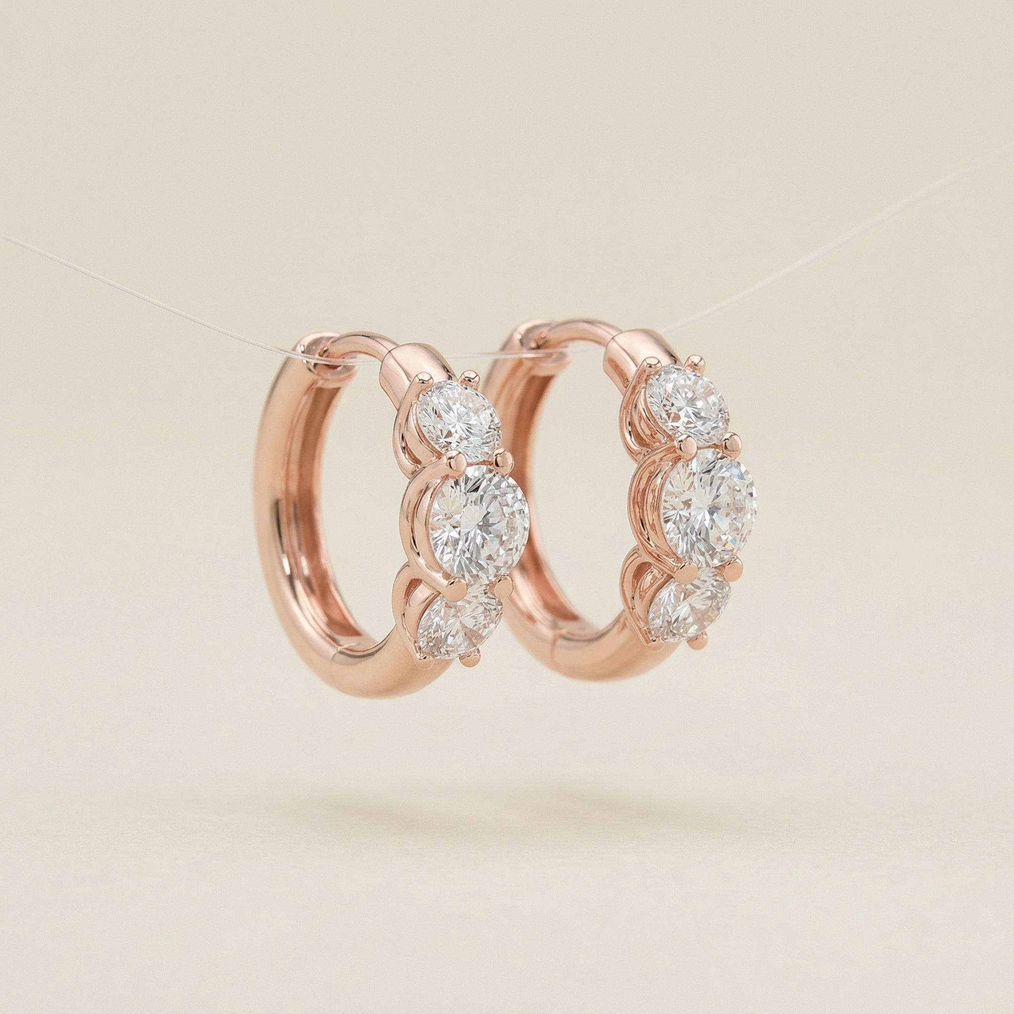 Gleaming Trio Bali Earrings 2