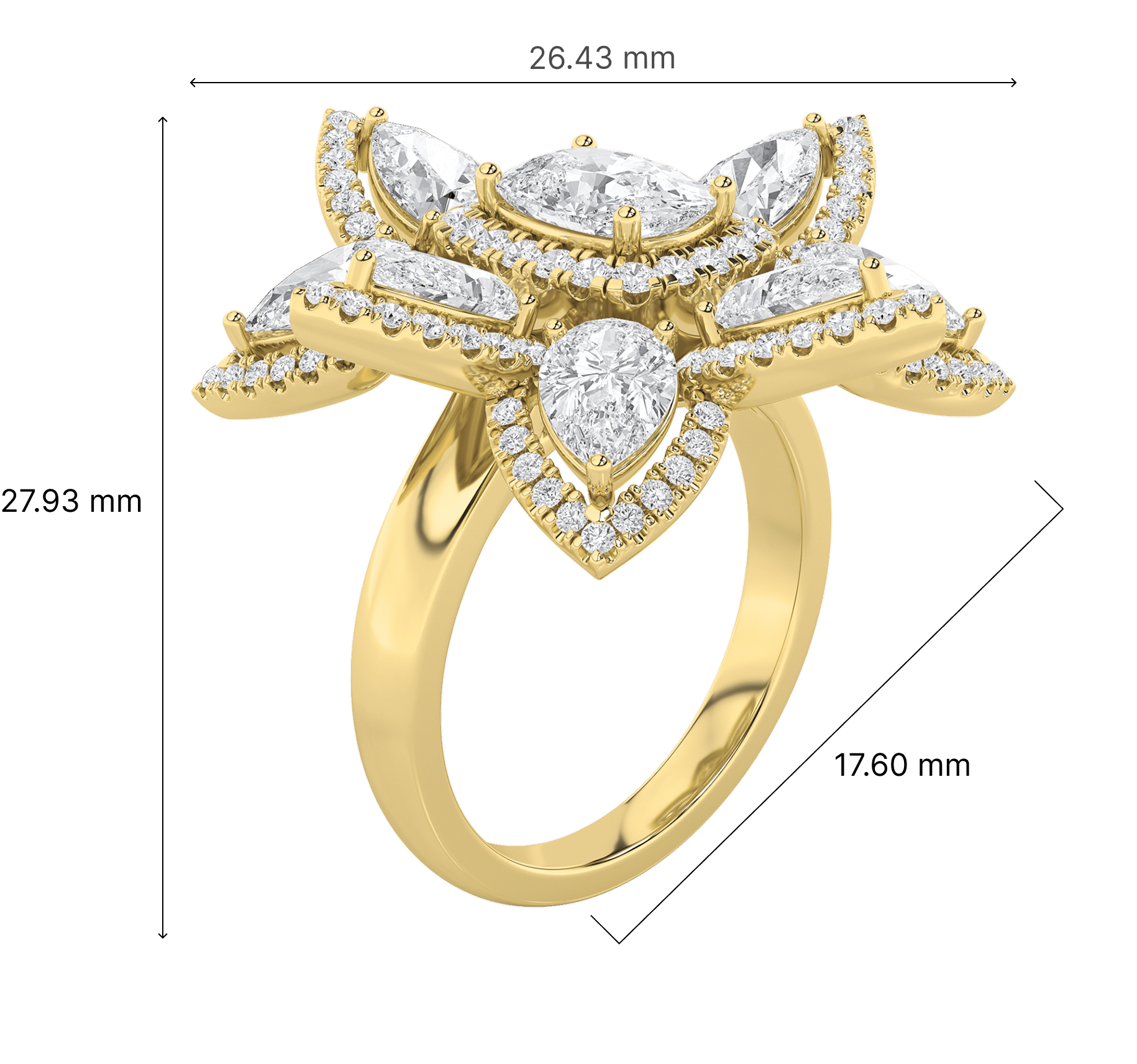 Vintage Garden Cocktail Ring 6