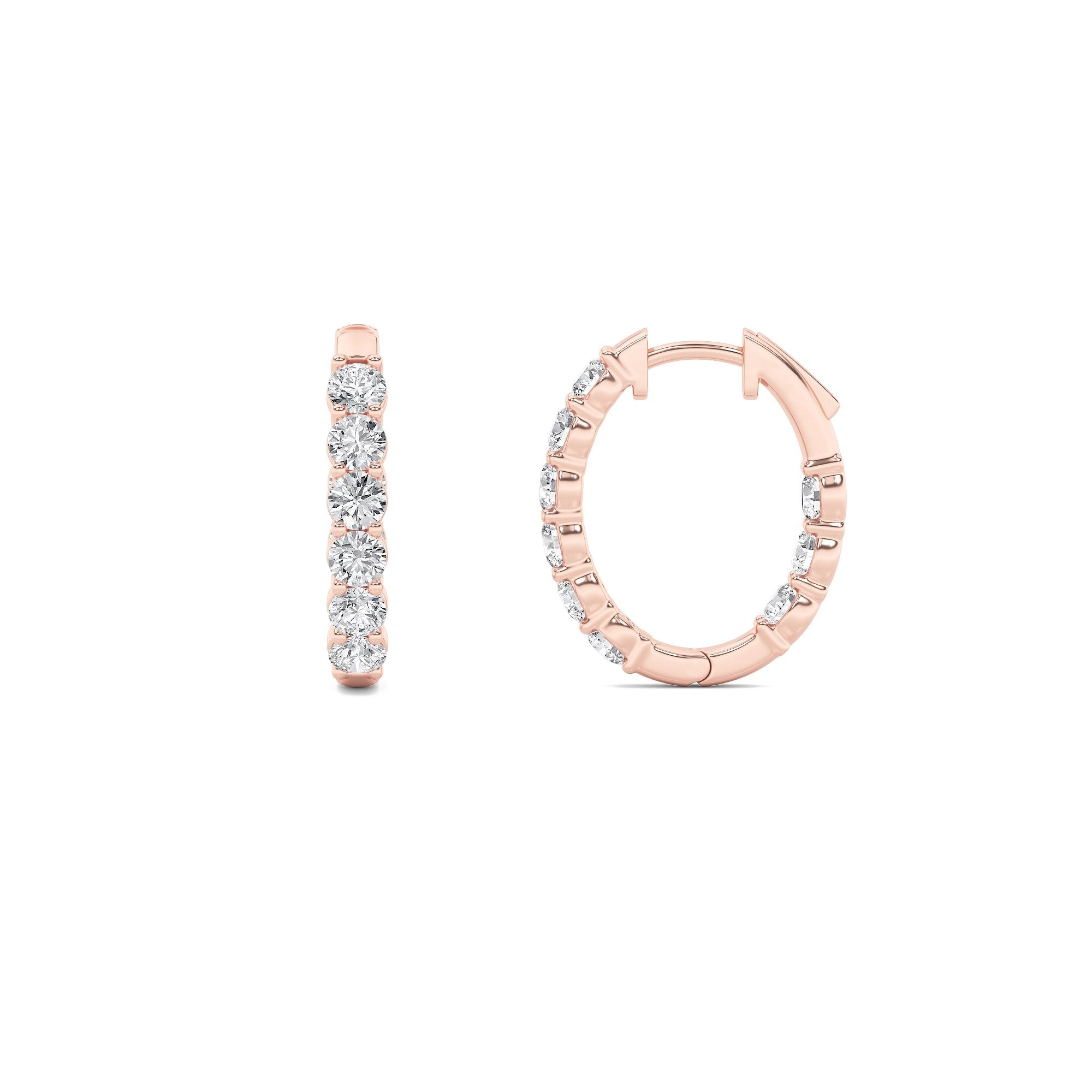 Dainty Sparkles Hoop Earrings 7