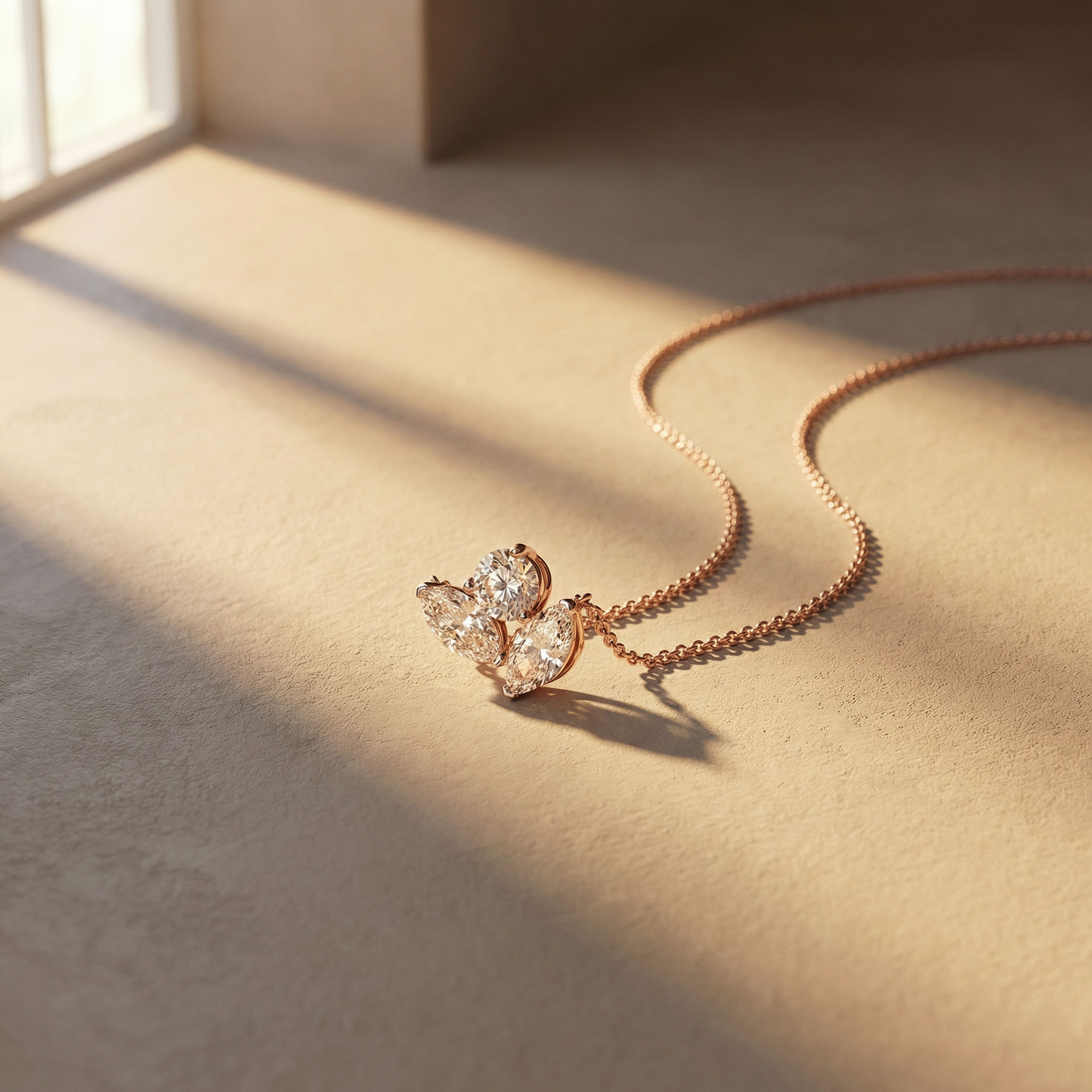 Flora Glint Pendant and earrings 2