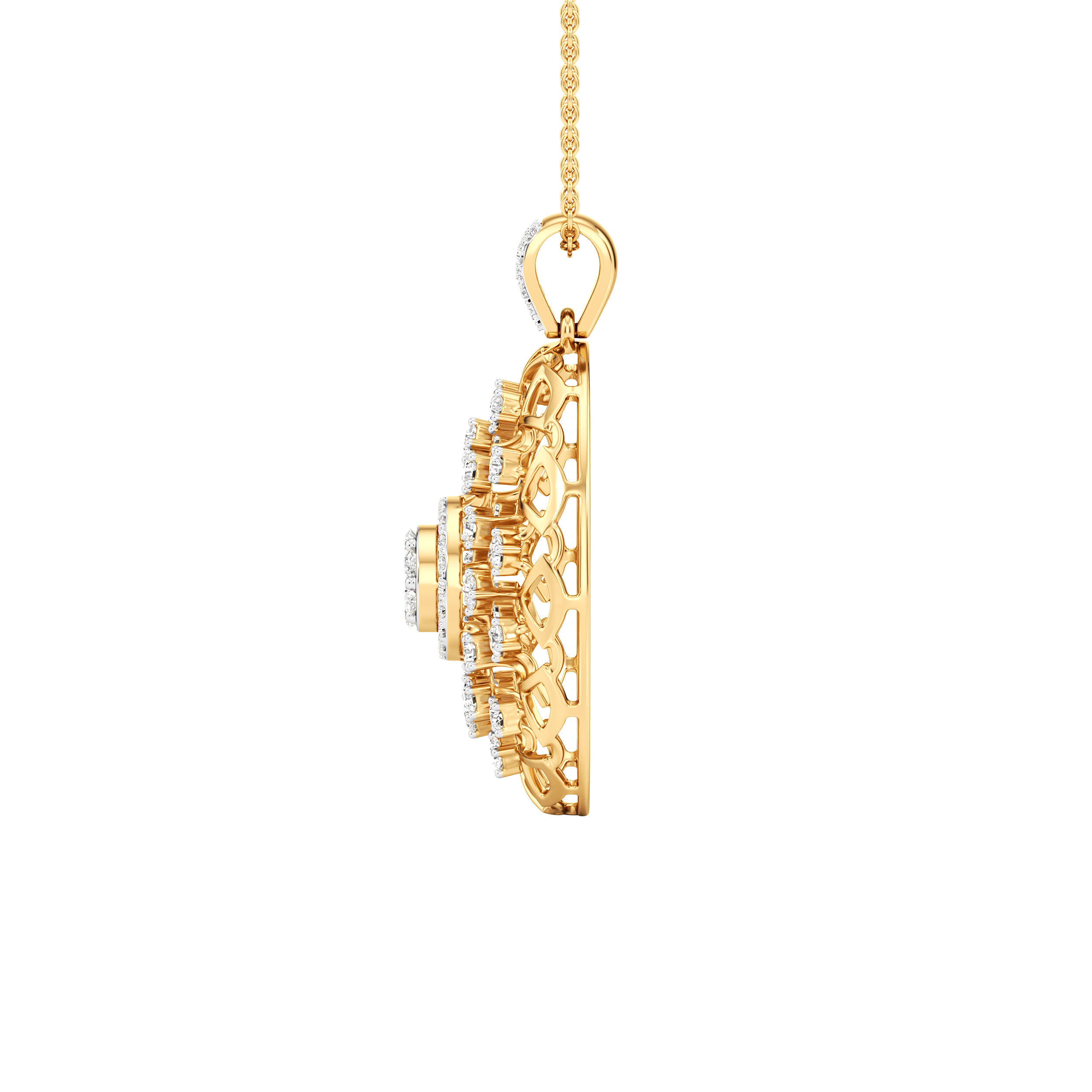 Heirloom Bloom Lab Diamond Pendant 5