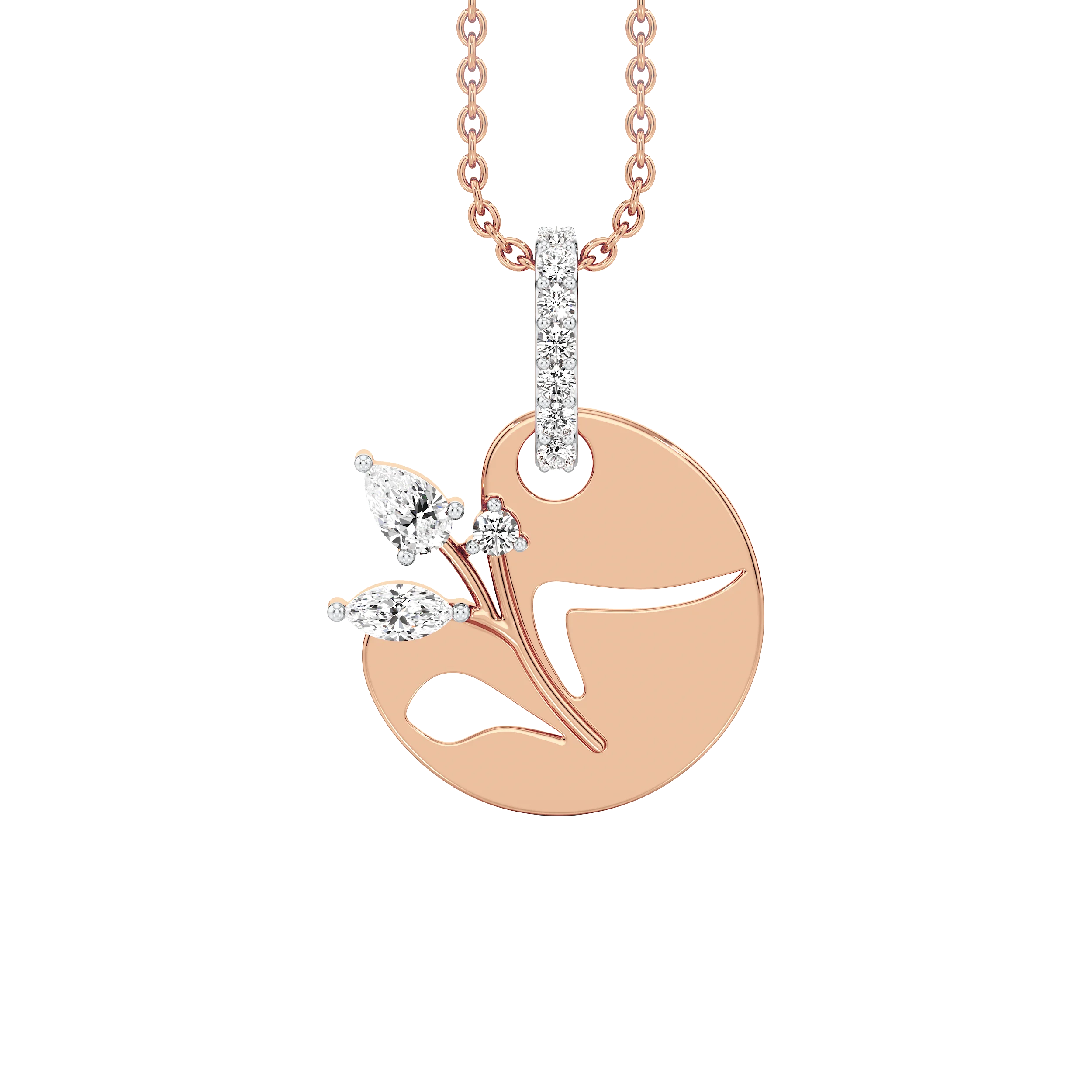 Bloom Disc Pendant 7