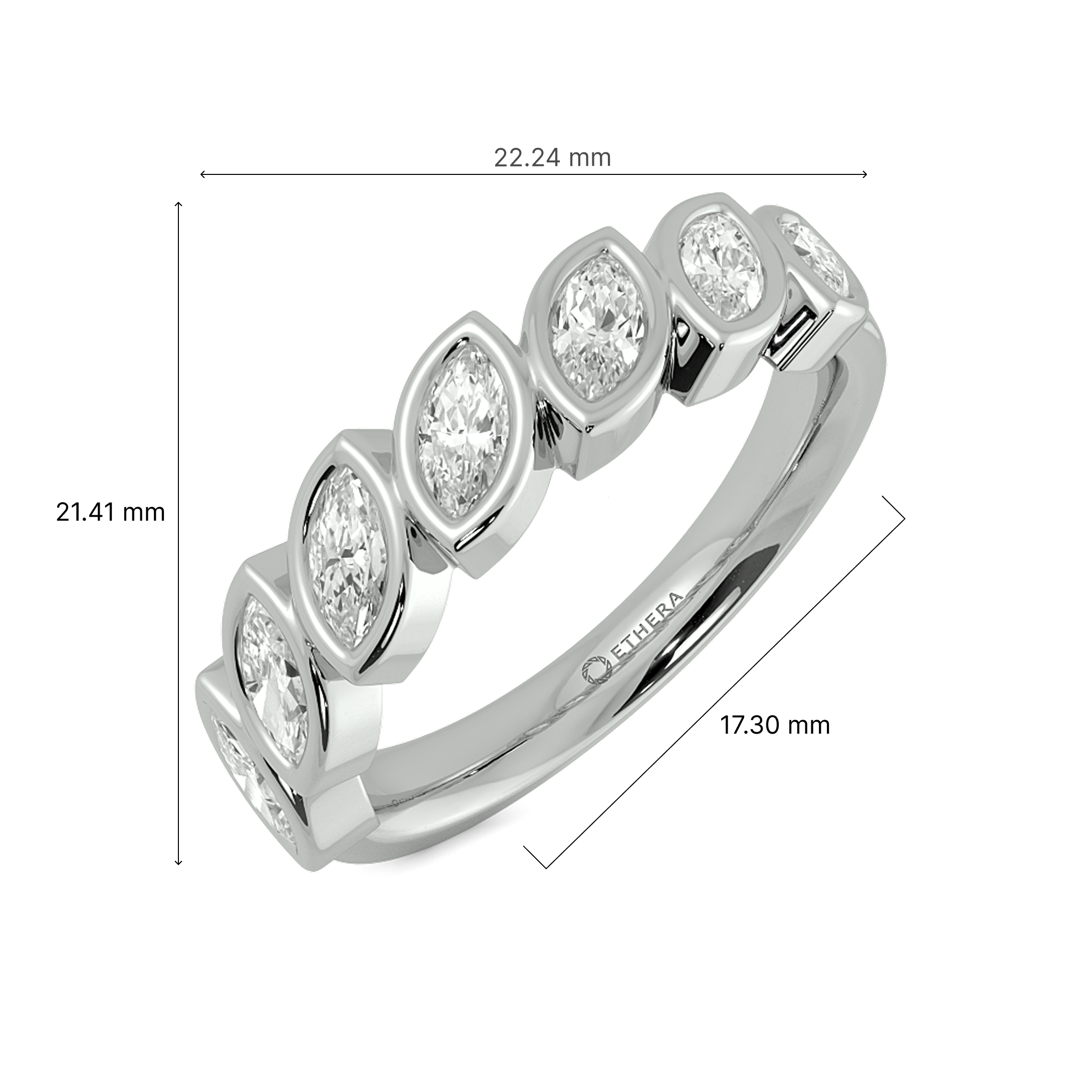 Marquise Infinity Eternity Band 6