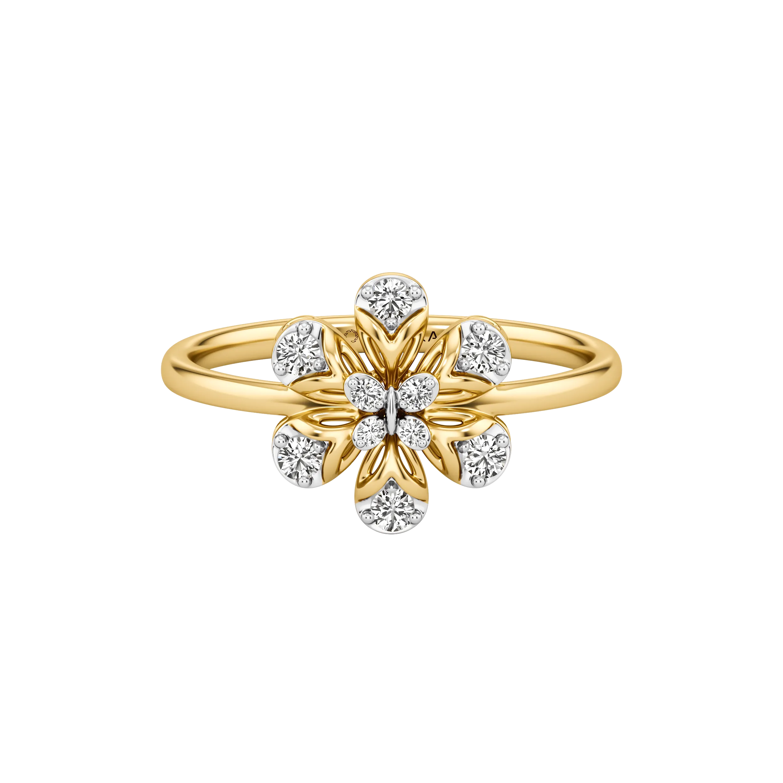 Petal Glow Diamond Ring 4