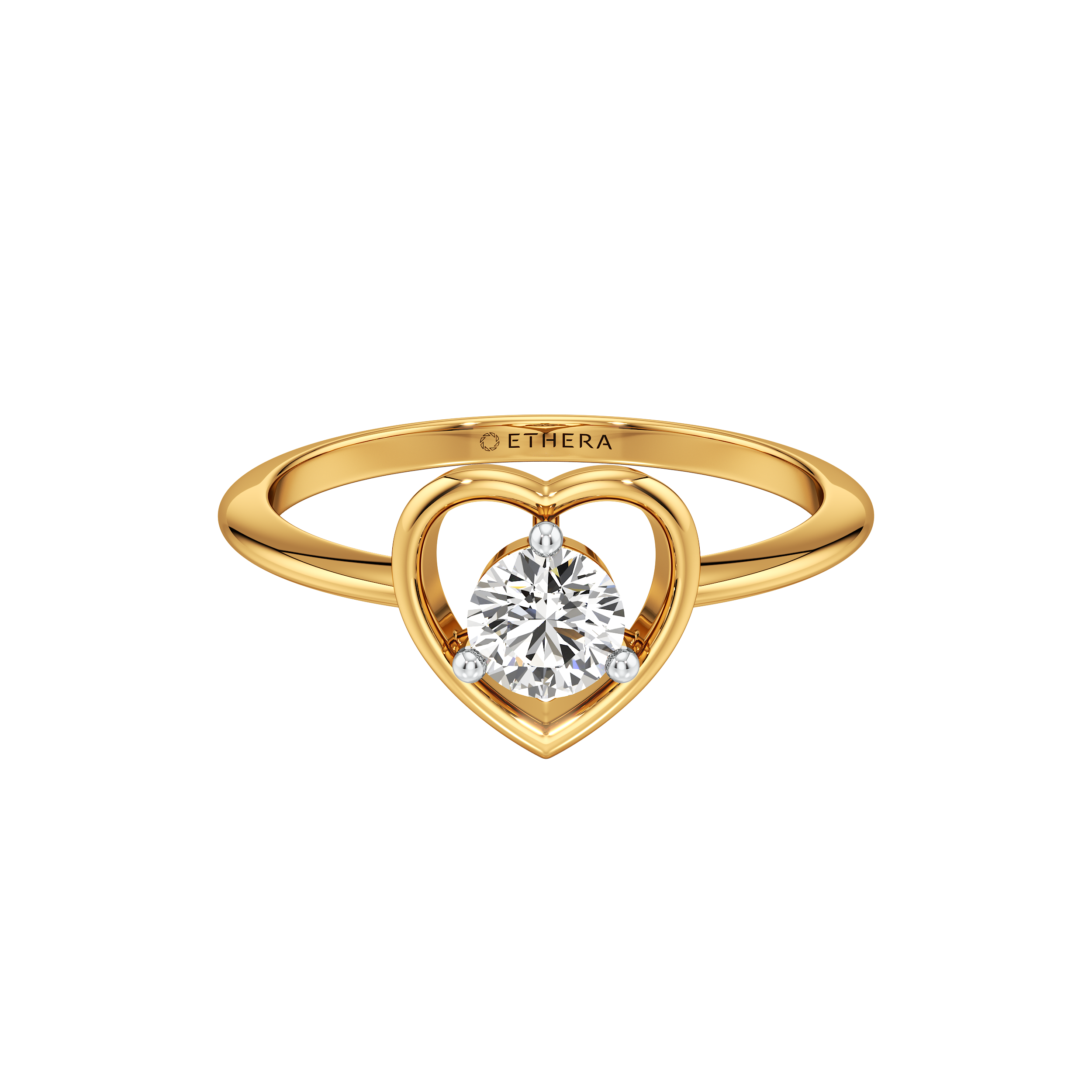 Heartline Solitaire Ring 4