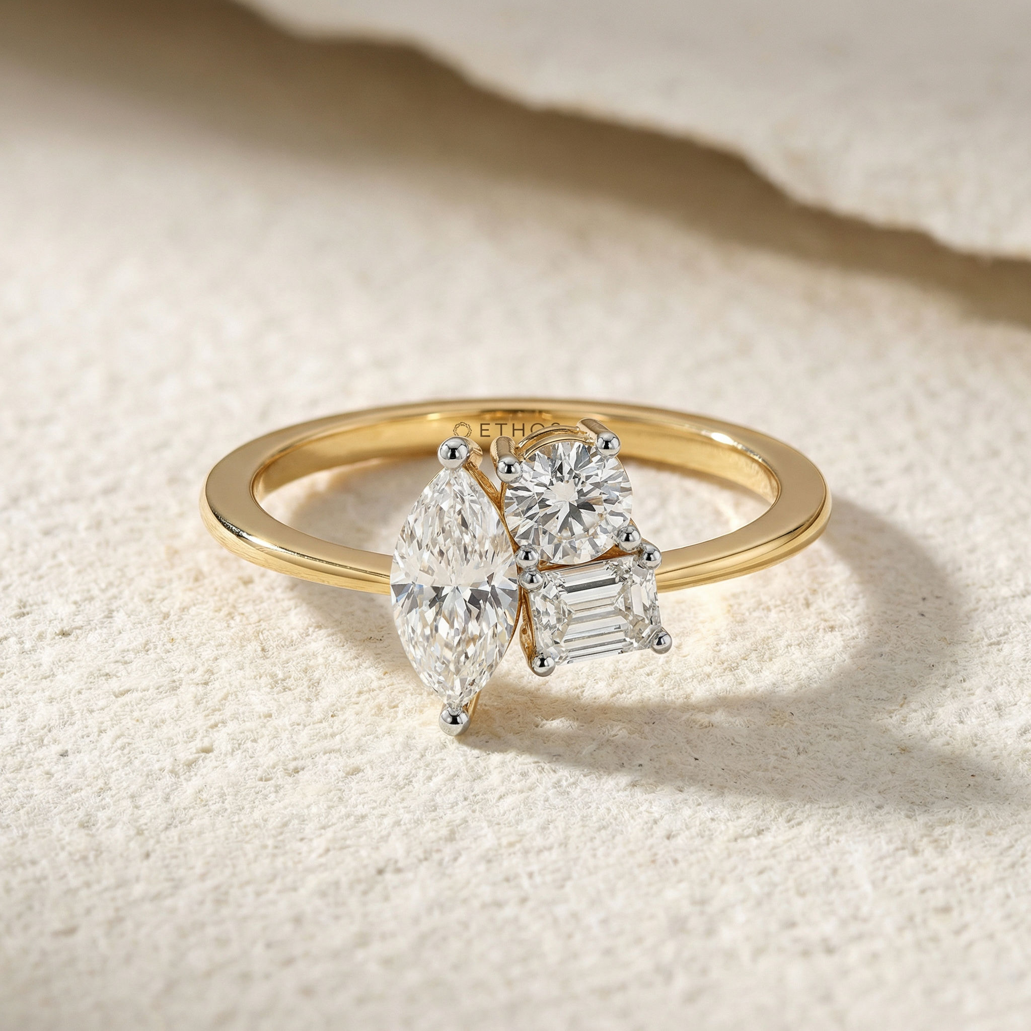 Crown Oval Solitaire Ring 2