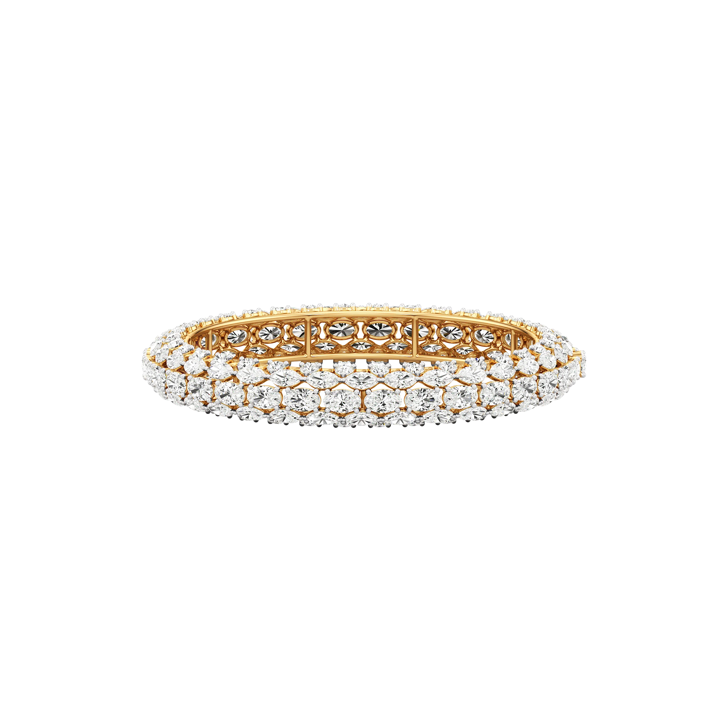 Celestial Cluster Diamond Bangle
