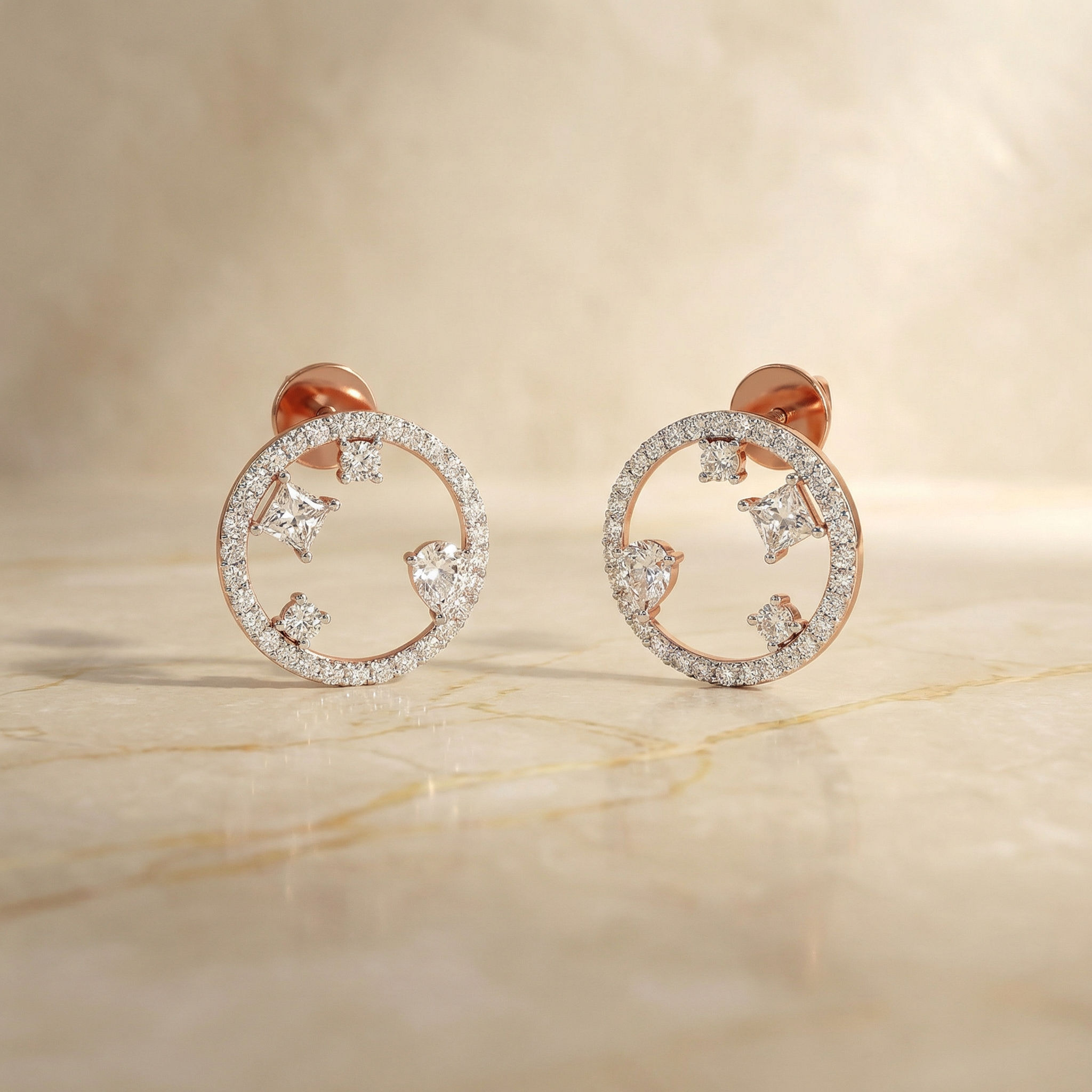 Orbit Gleam Stud Earrings 2