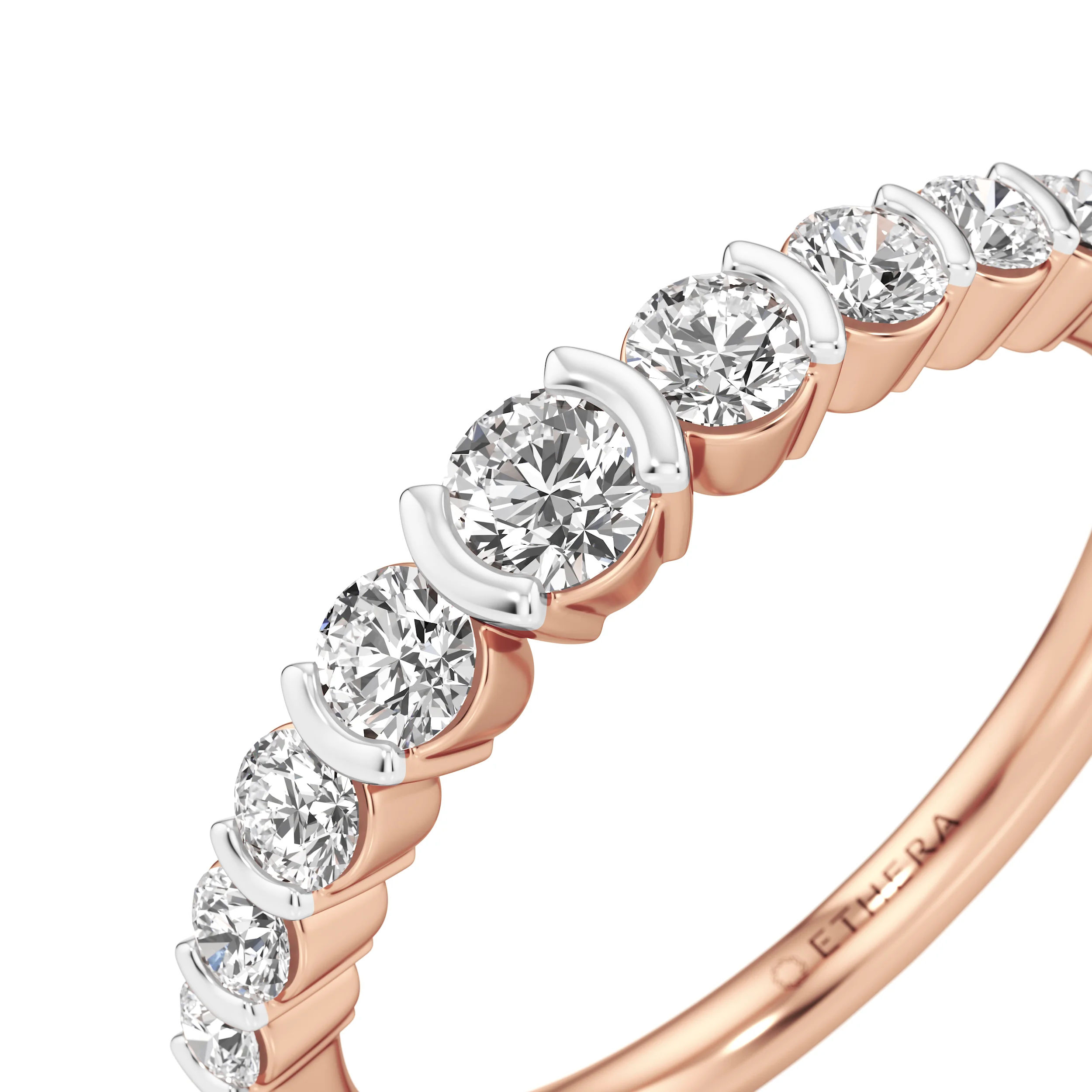 Classic Half-Eternity Diamond Band 11