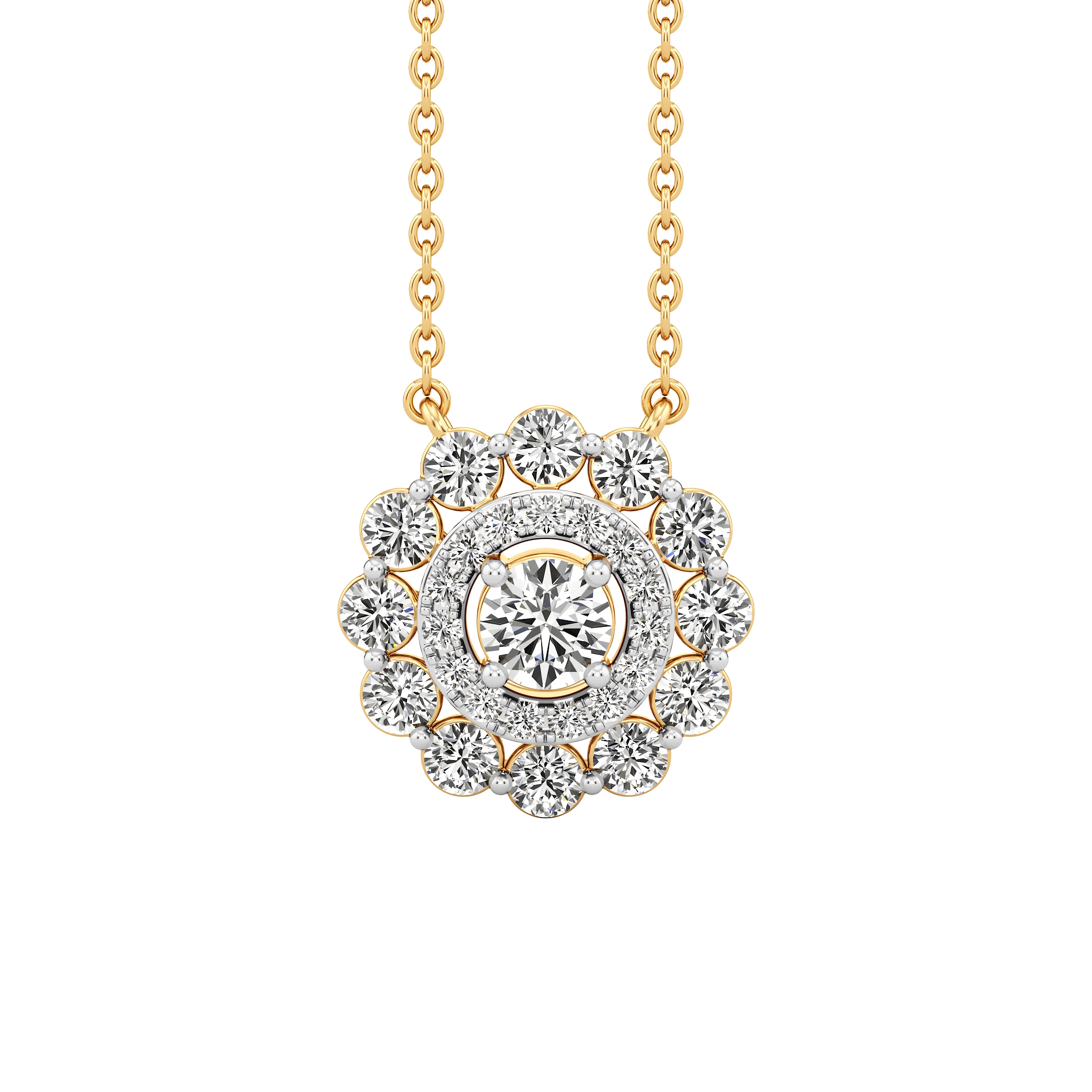 Solar Radiance Diamond Necklace 1