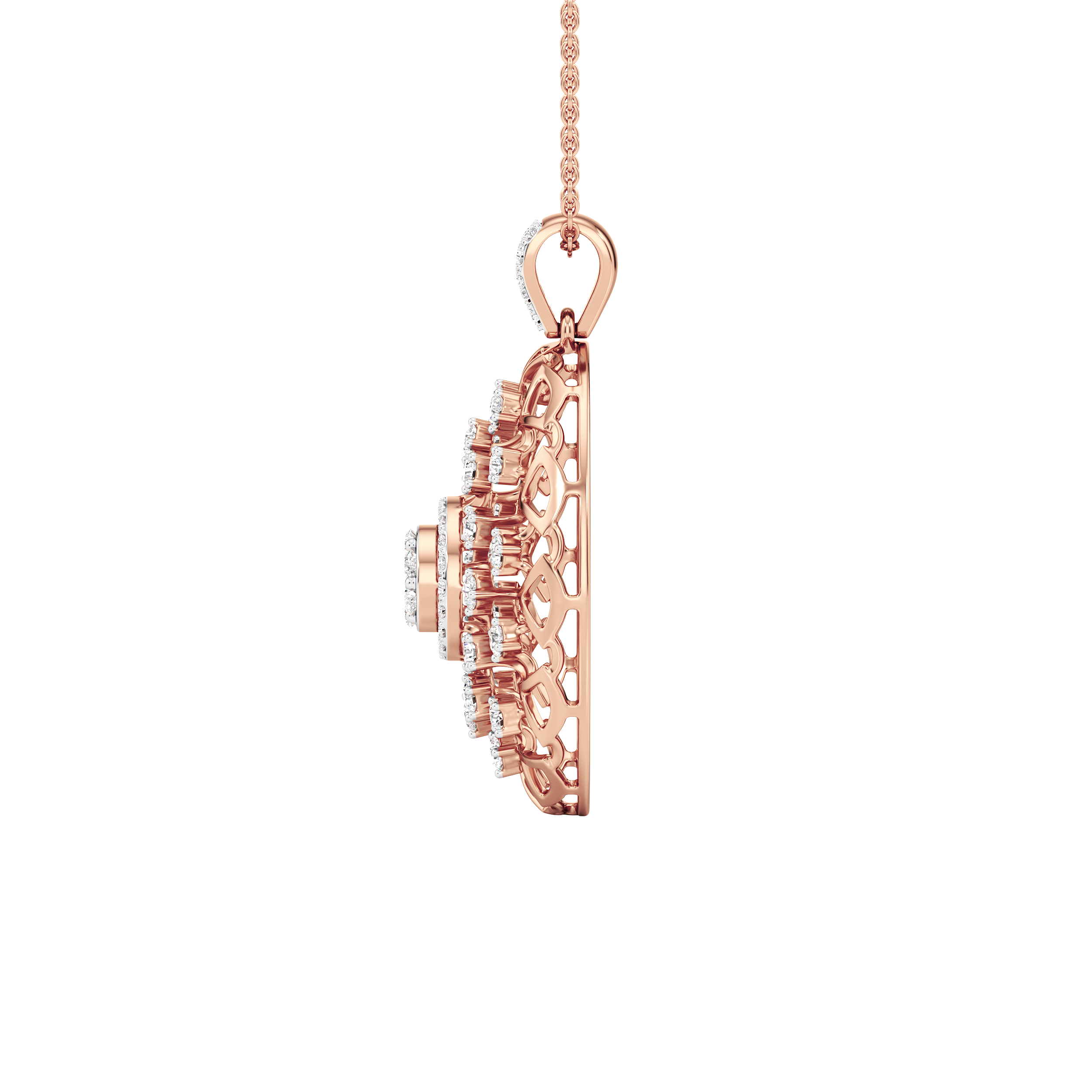 Heirloom Bloom Lab Diamond Pendant 12