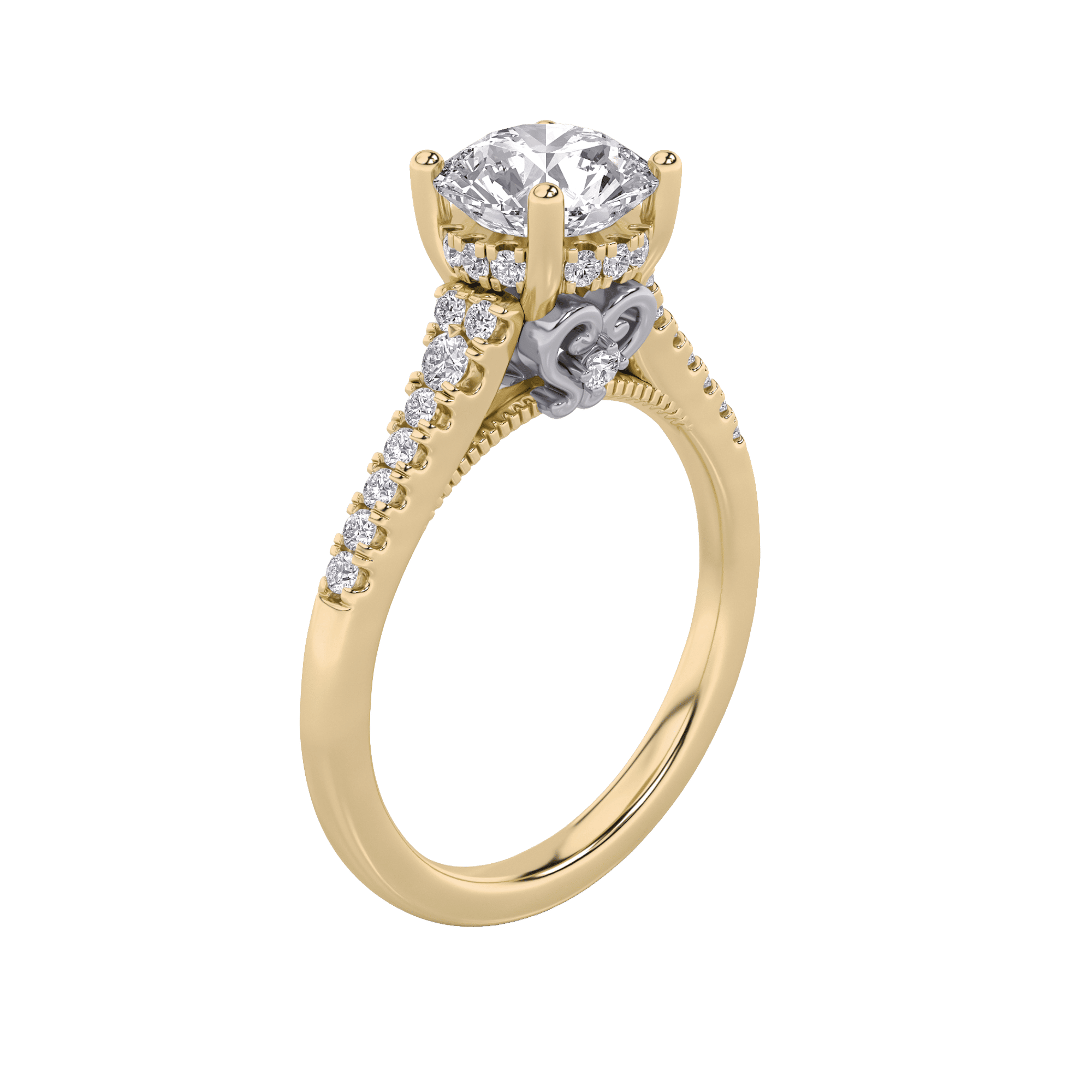 Blush Radiance Solitaire Ring 0