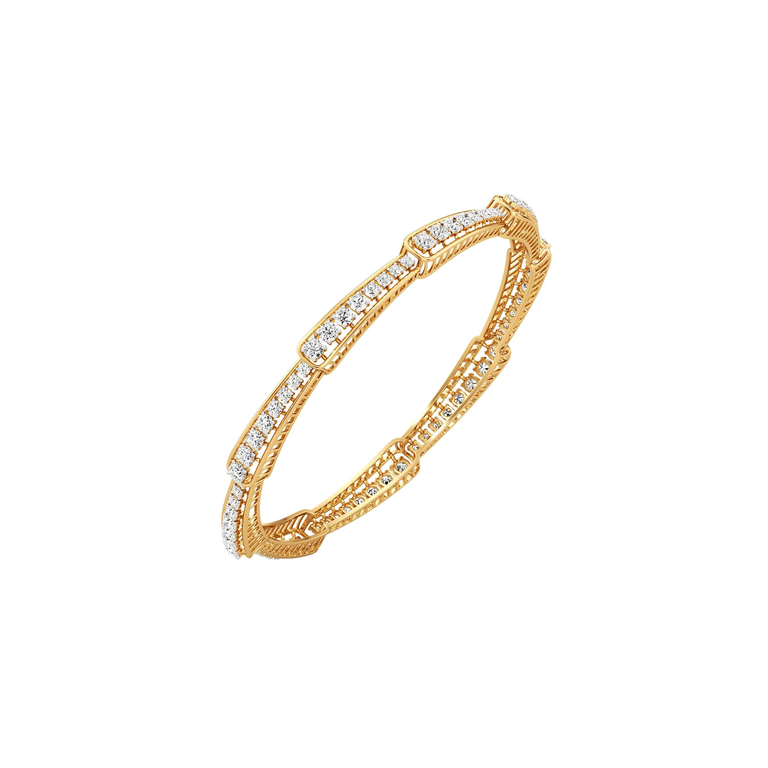 Regalia Line Diamond Bangle 3