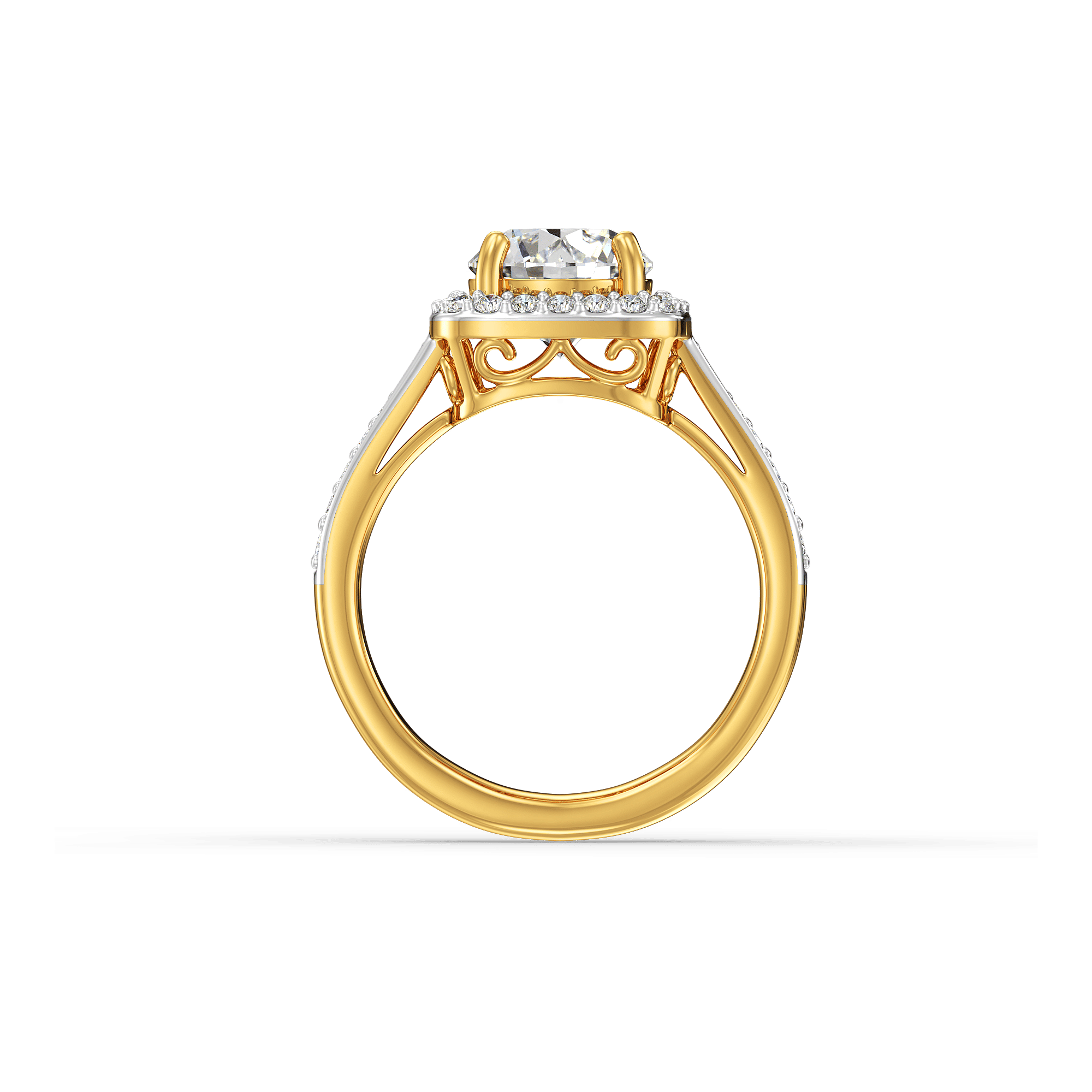 The Halo Cushion Ring 3