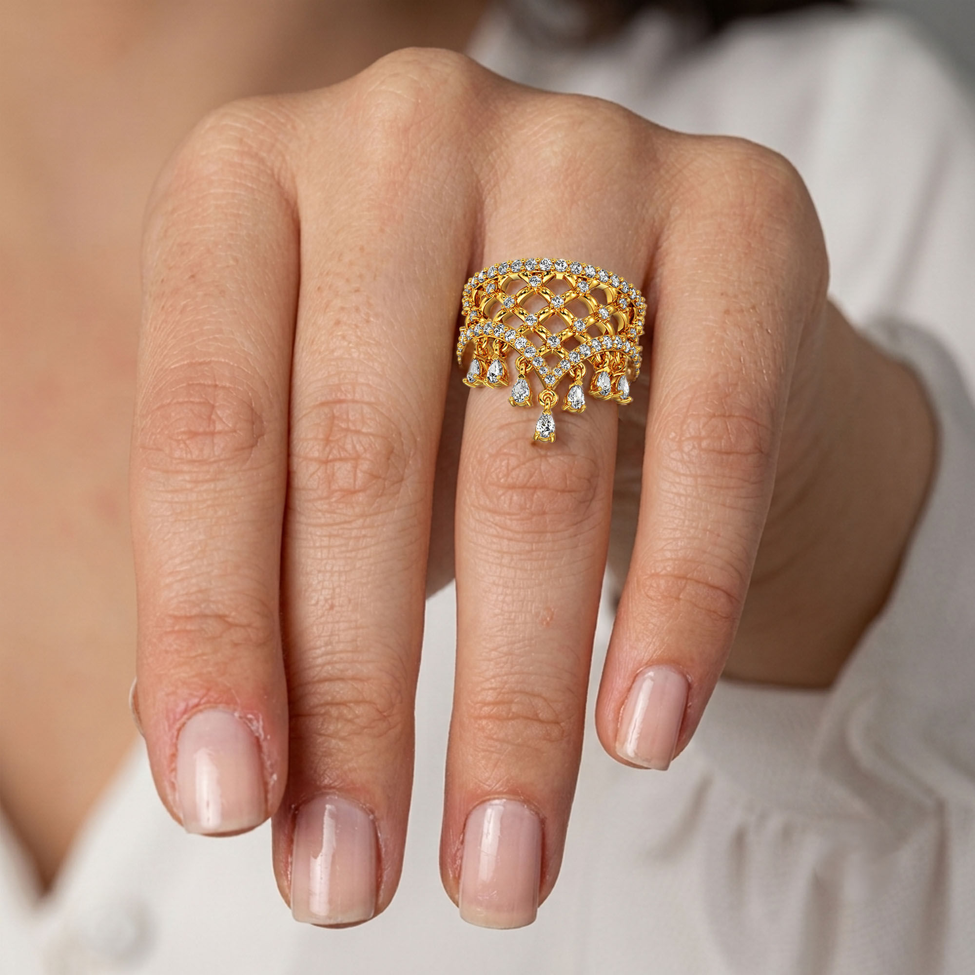 Cosmopolitan Cocktail Ring - Comfort Fit