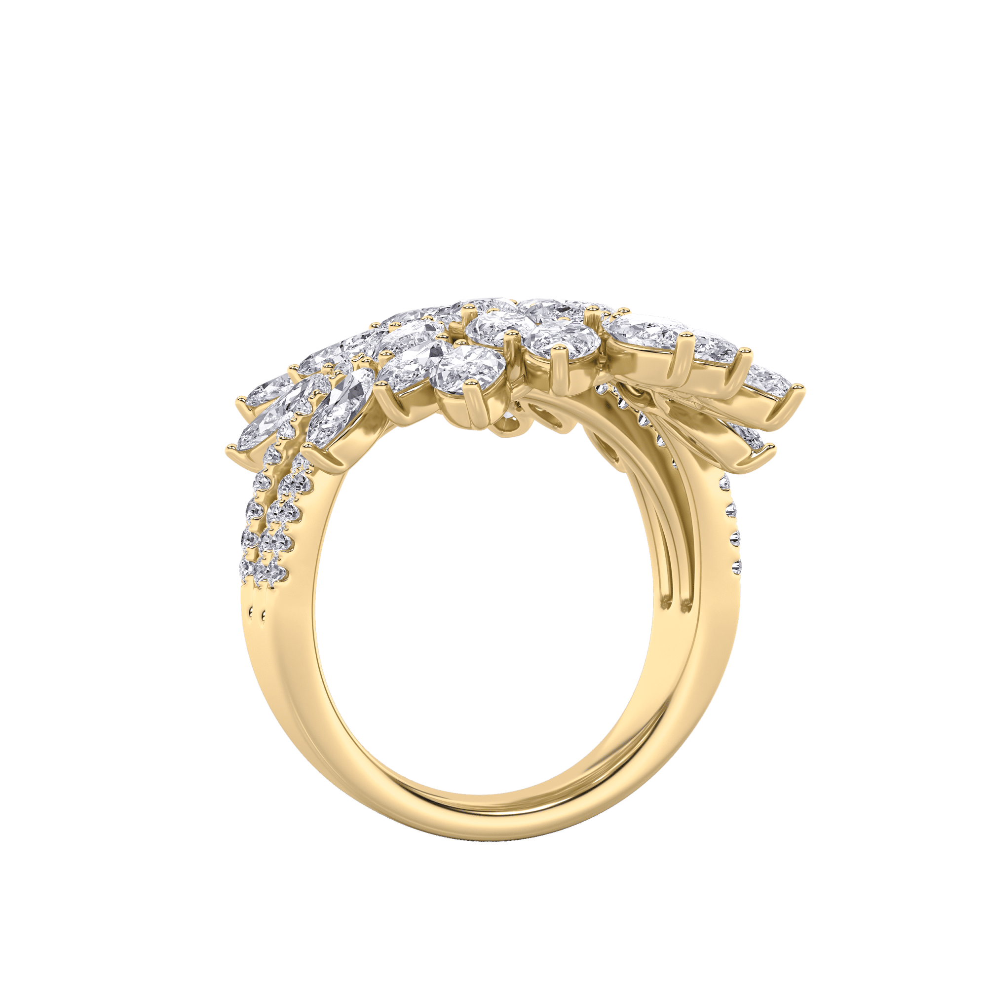 Floral Enchantment Cocktail Ring 4