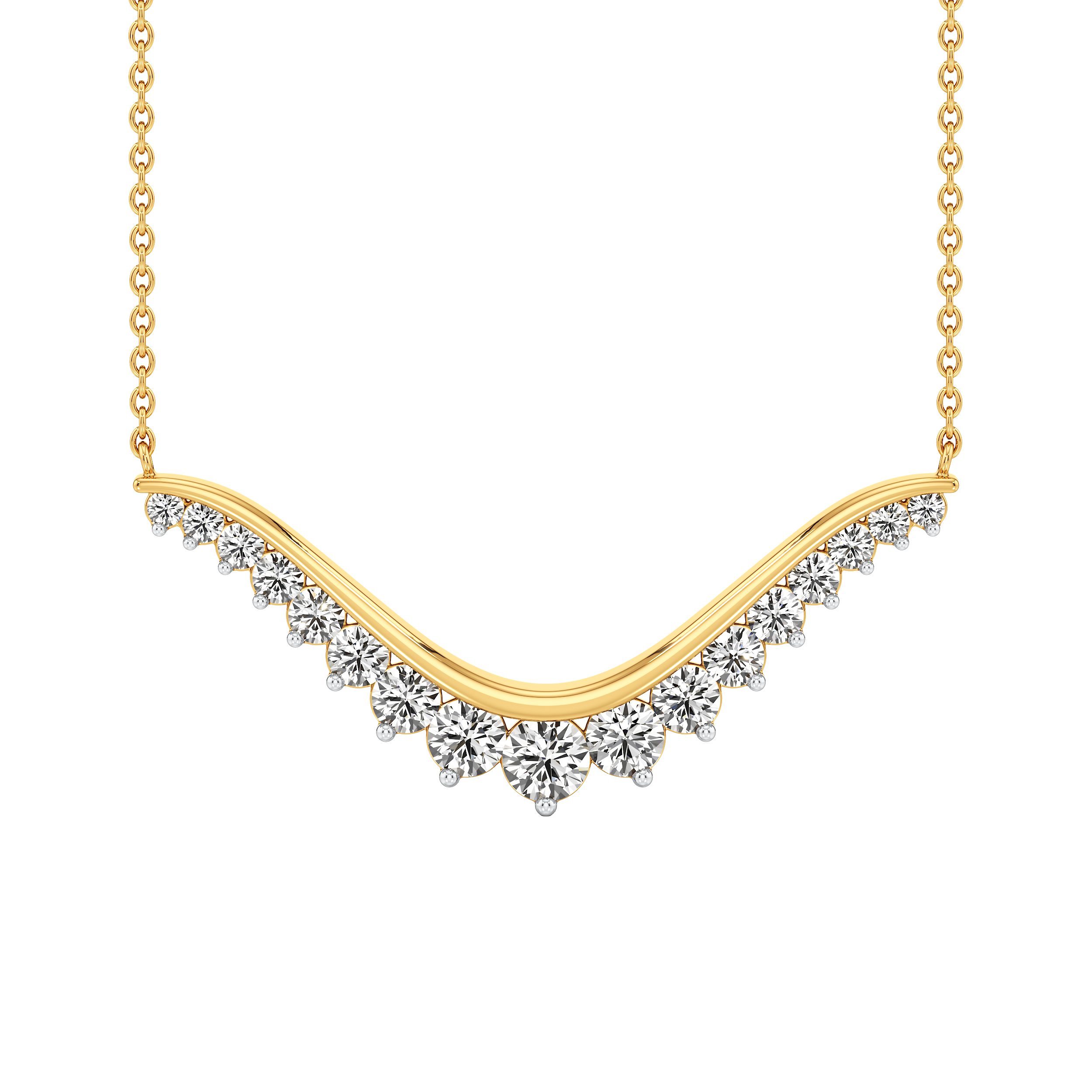 Elaria Cascade Diamond Necklace 1