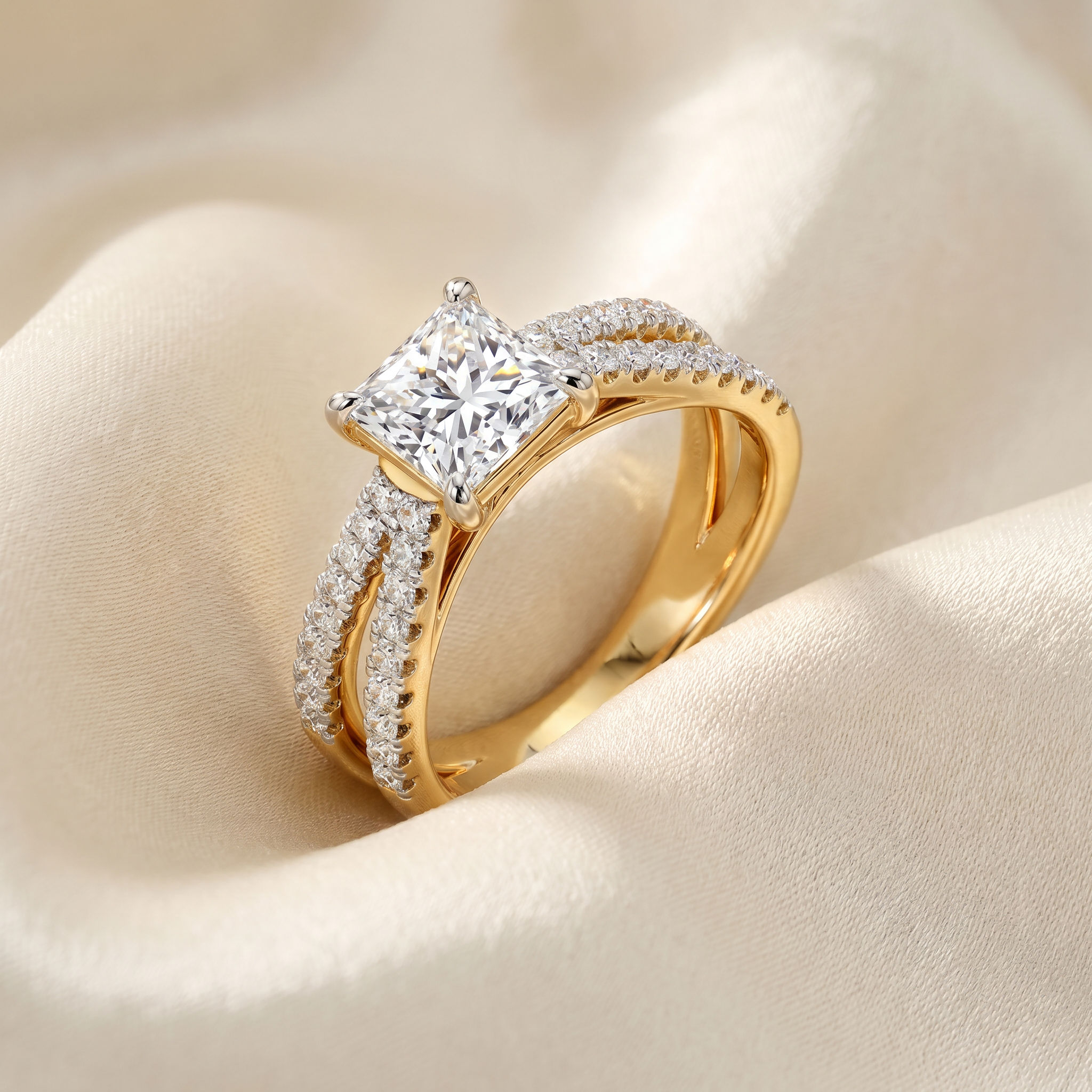Luxe Willow Solitaire Ring 3