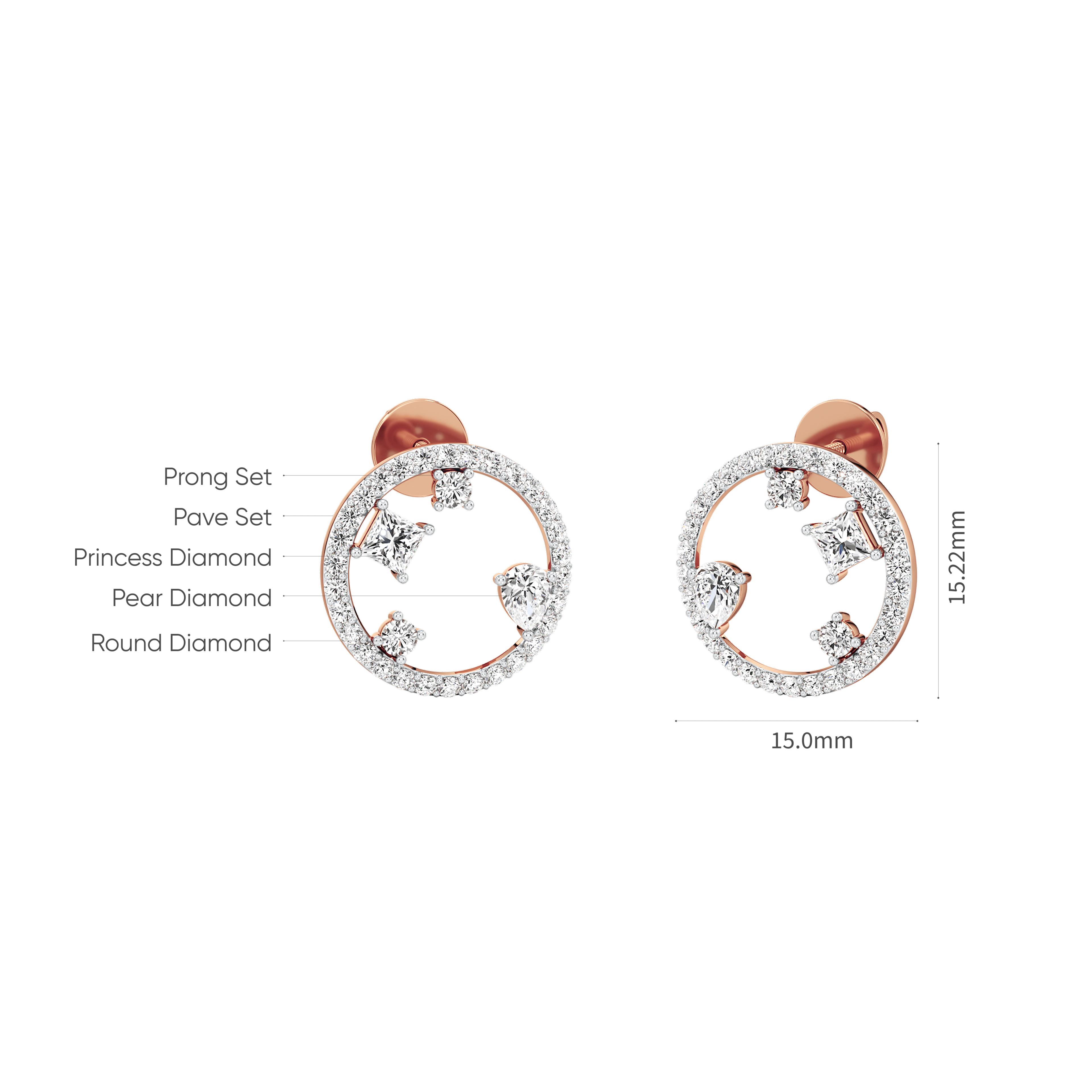 Orbit Gleam Stud Earrings 9