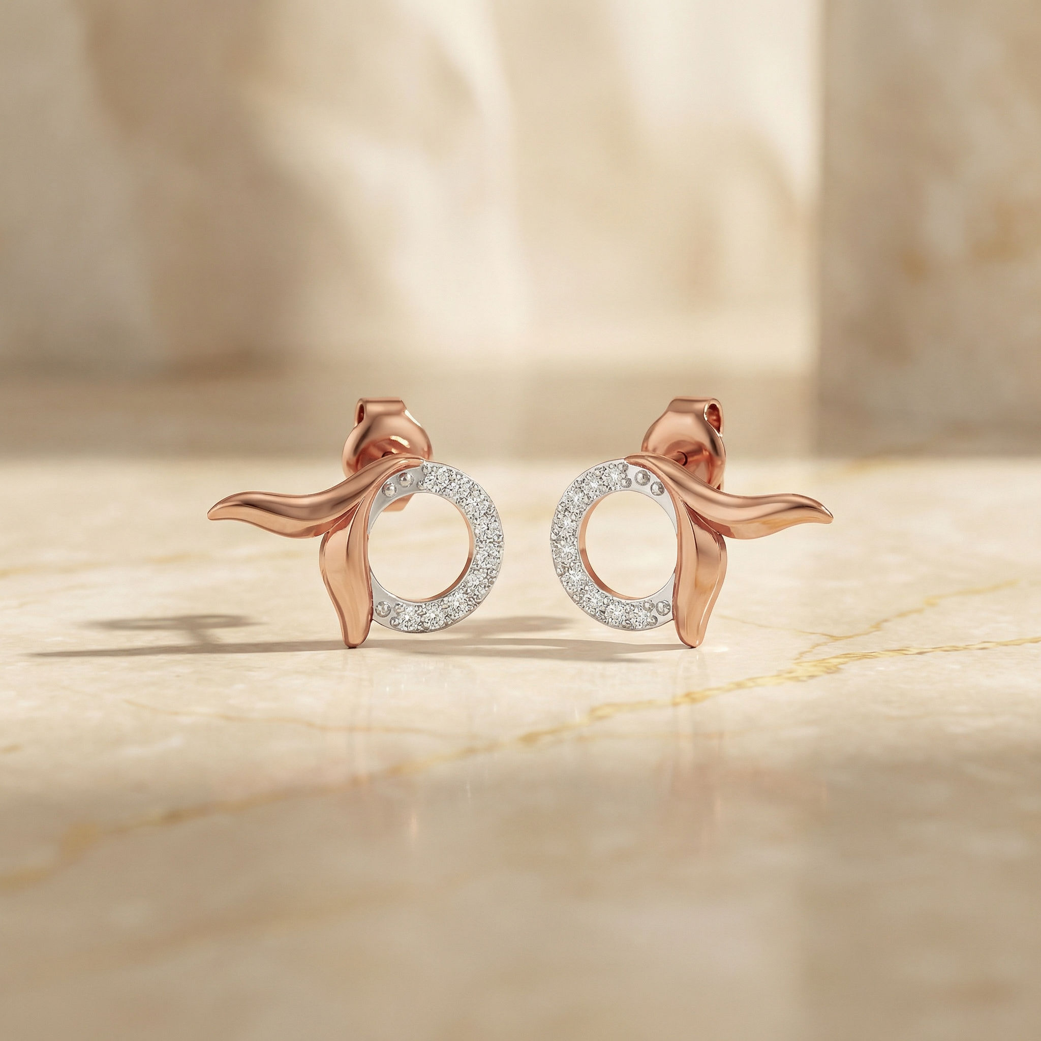 OceanWhirl Diamond Studs 2