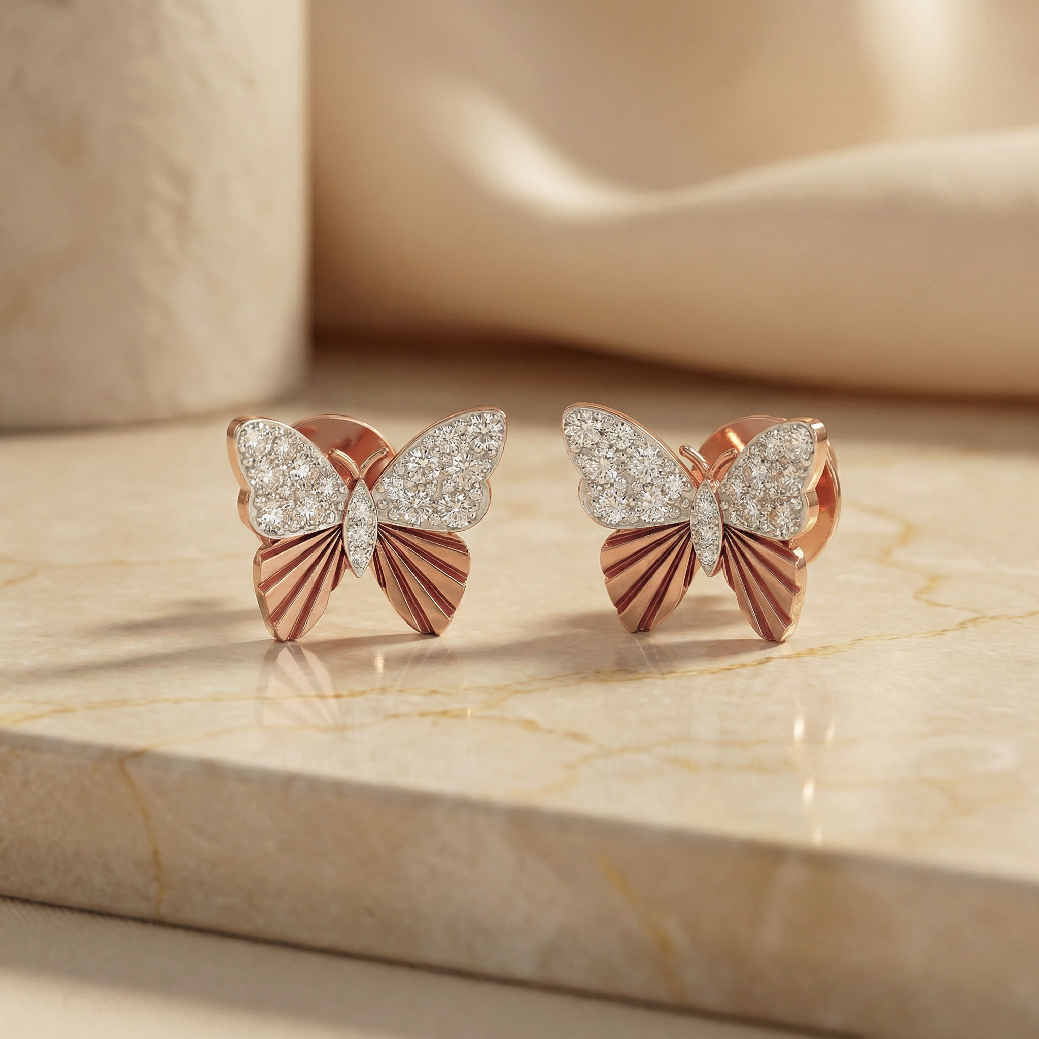 The Flutter Diamond Studs 2