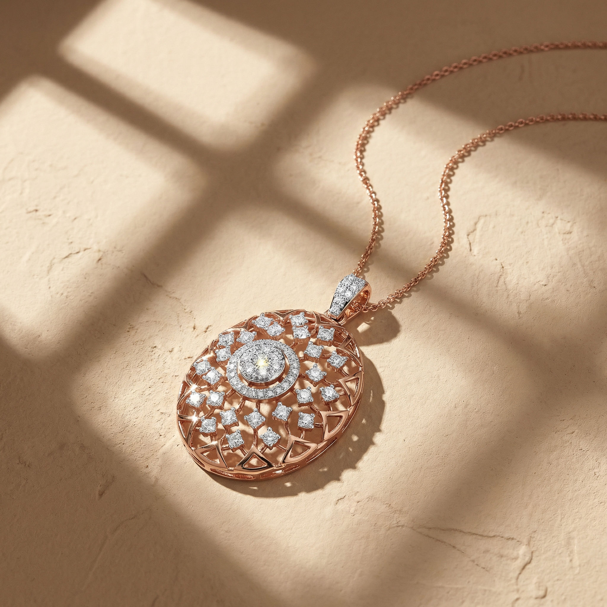 Heirloom Bloom Lab Diamond Pendant 3