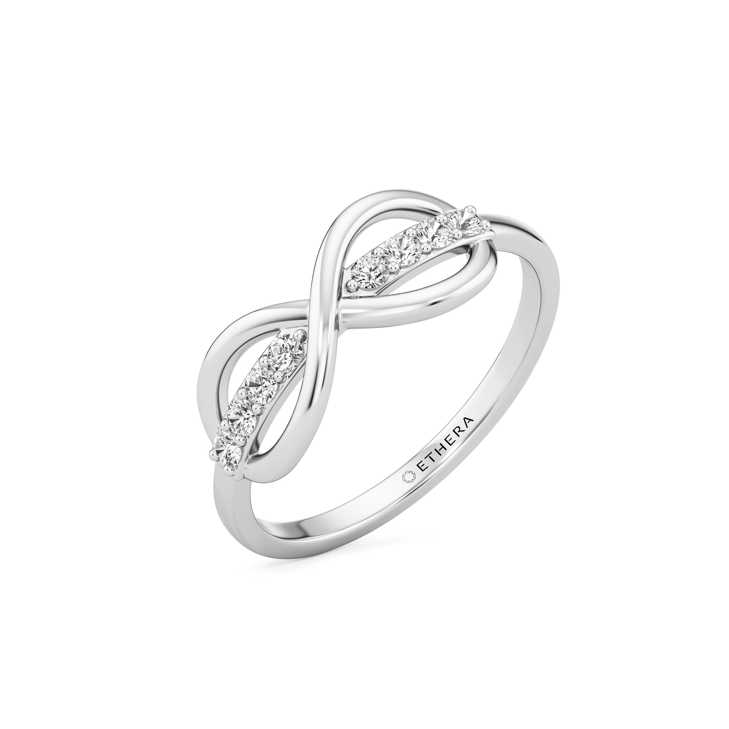 Infinity Glide Diamond Ring 8