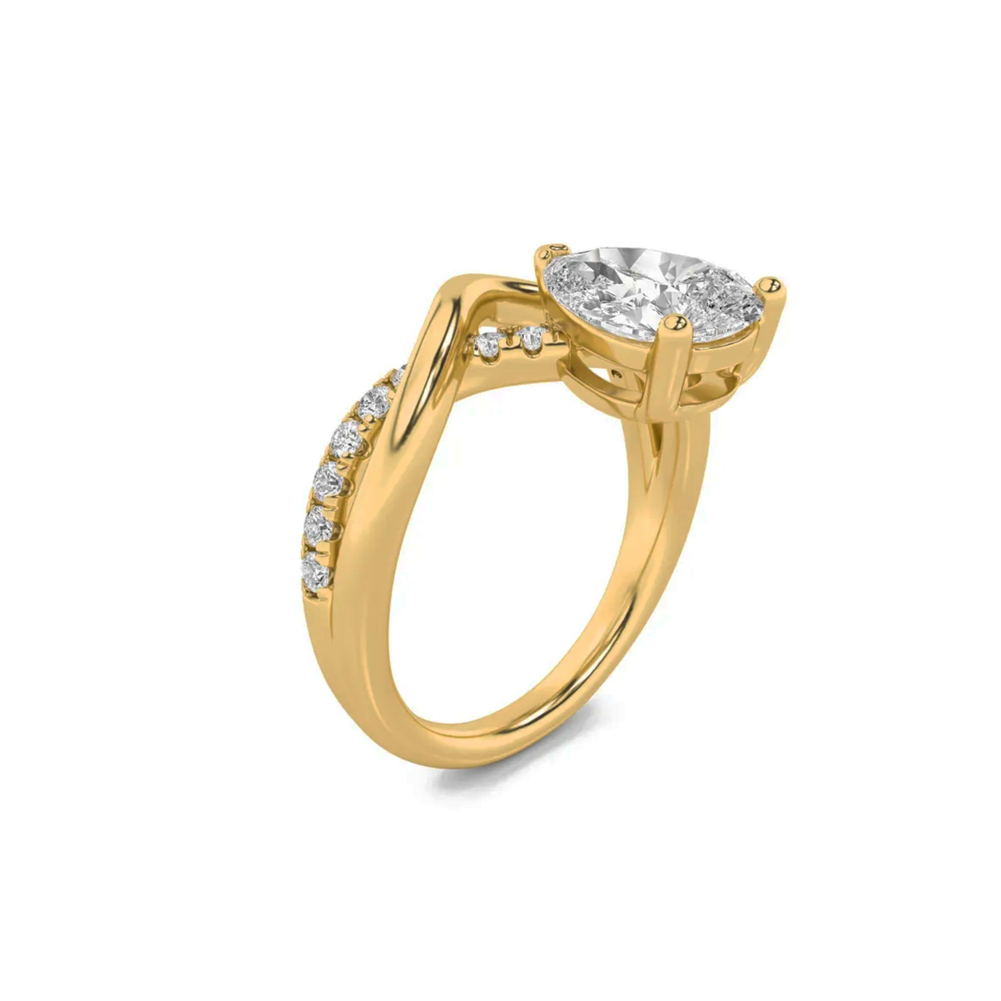Infinity Pear Ring 3