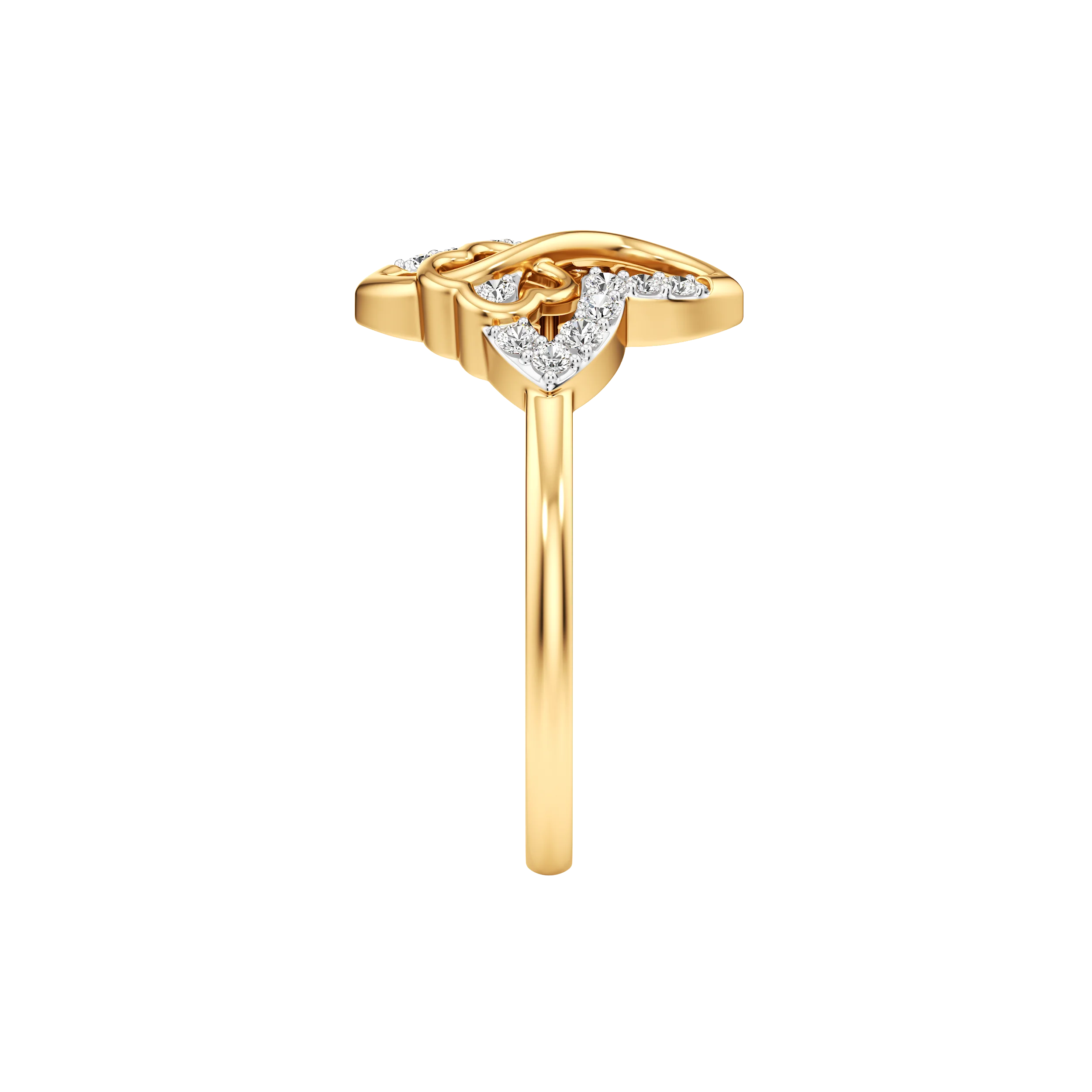 Petal Knot Diamond Ring 6